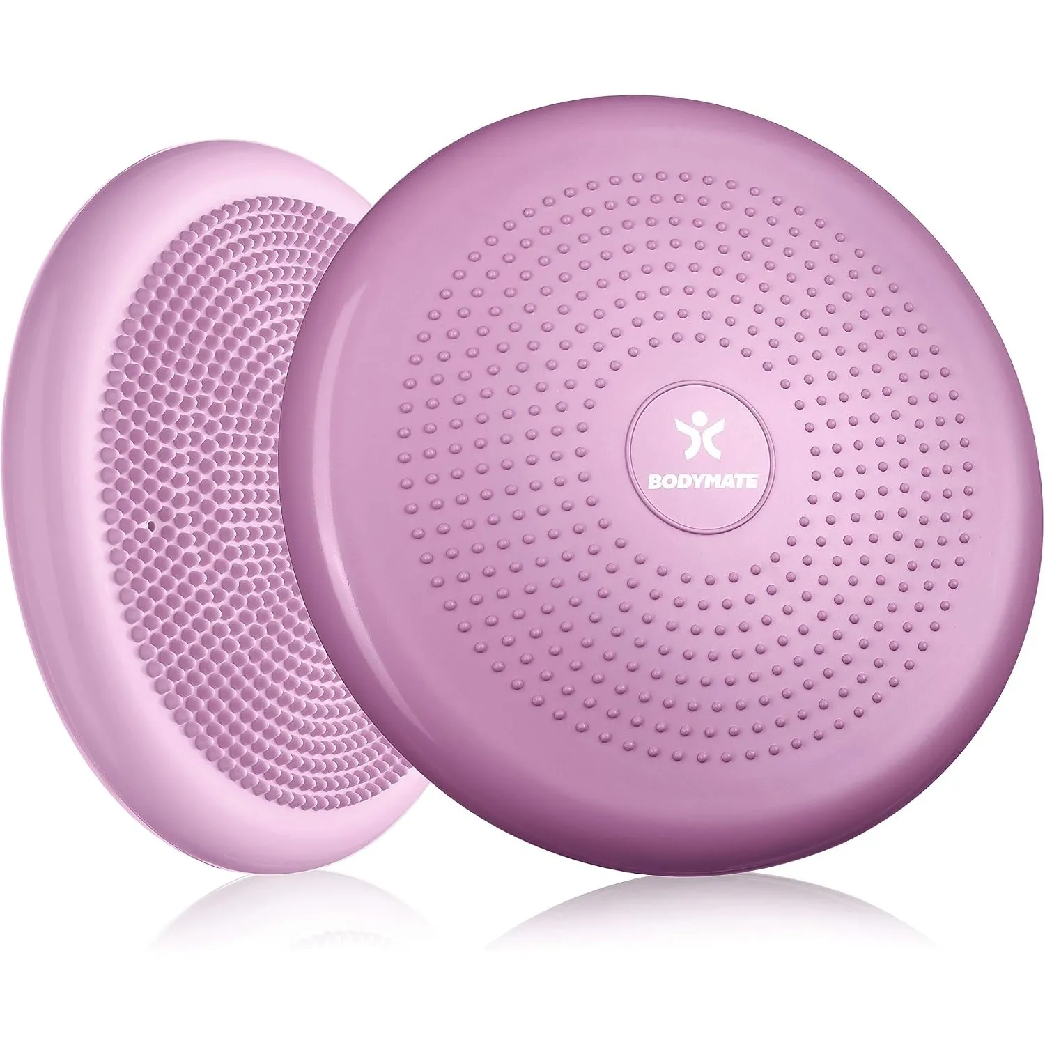 BODYMATE Balance Kissen mit Pumpe, Ø 34 cm | Propriozeptives Kissen, instabiles Kissen, aufblasbares Kissen | Rumpftrai…