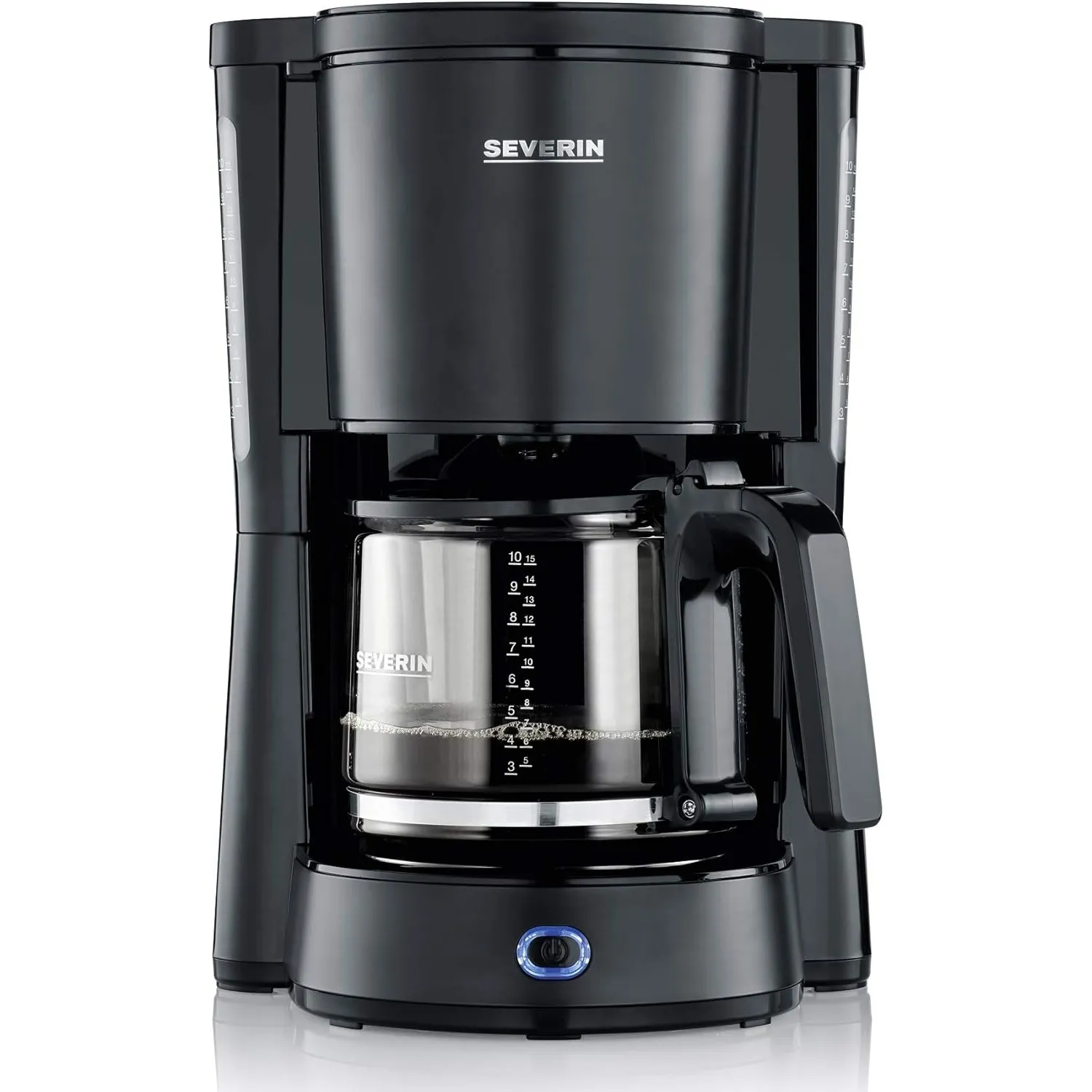 SEVERIN Kaffeemaschine "Type" mit Glaskanne, aromatischer, schneller und leise gebrühter Kaffee mit dem Kaffeebereiter …