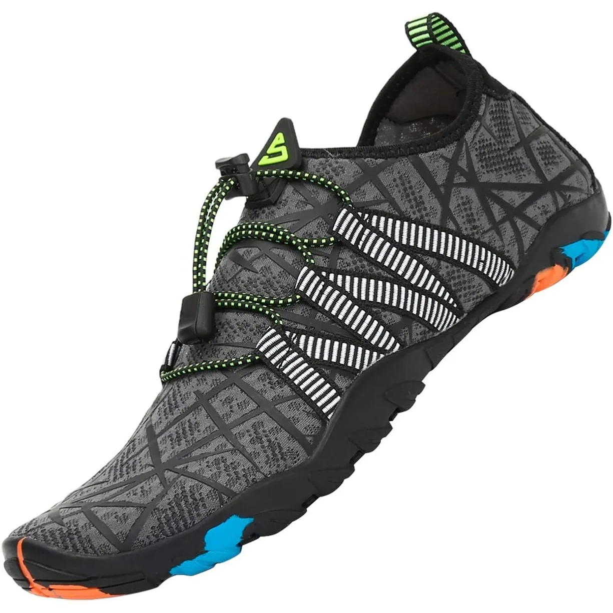 SAGUARO Badeschuhe für Herren Damen - 7/9 Drainagelöcher Schnelltrocknende rutschfest, Gr 35-48