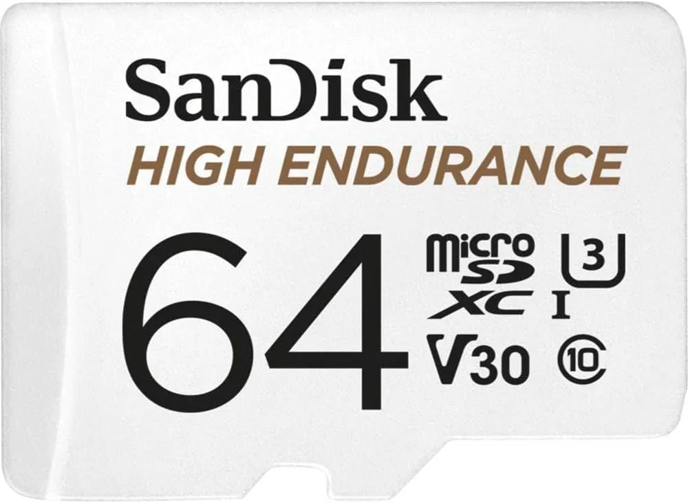 SanDisk High Endurance microSDXC Speicherkarte 64 GB + Adapter (Für Dash-Cams und private Überwachungskameras, 100 MB/s…