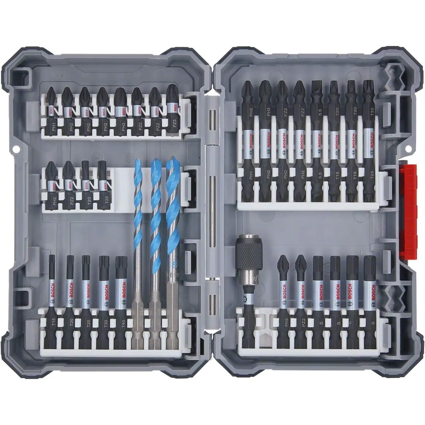 Bosch 35x PRO Impact Screwdriver & MC Drill Bit Set, 35pcs