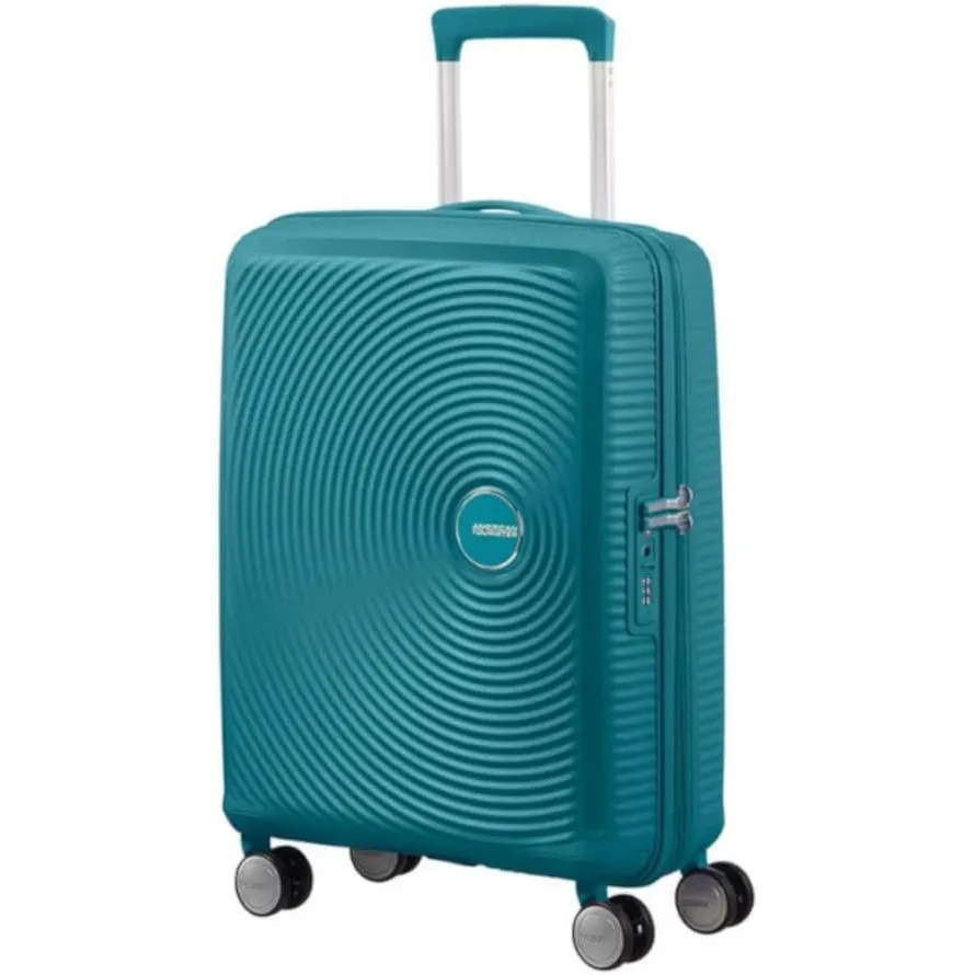 American Tourister Soundbox - Spinner S Erweiterbar Handgepäck, 55 cm, 35.5/41 L, Grün (Jade Green)