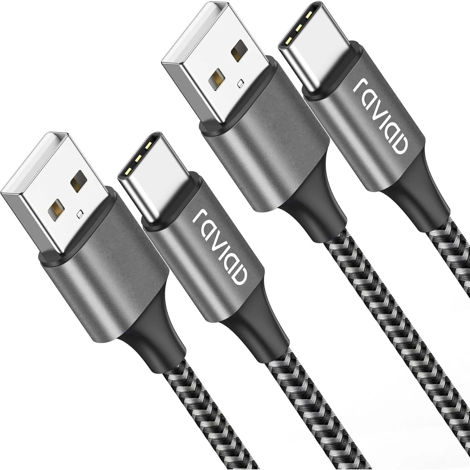 RAVIAD USB C Kabel 2M 2Stück 3.1A Ladekabel USB C Schnellladekabel USB C