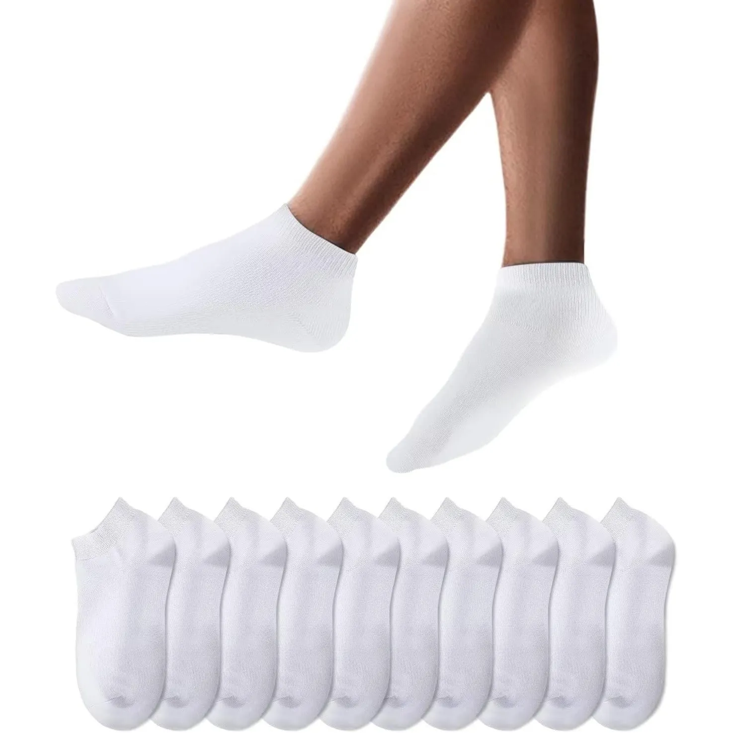 YouShow Sneaker Socken Herren Damen 10/20 Paar Kurzsocken Baumwolle