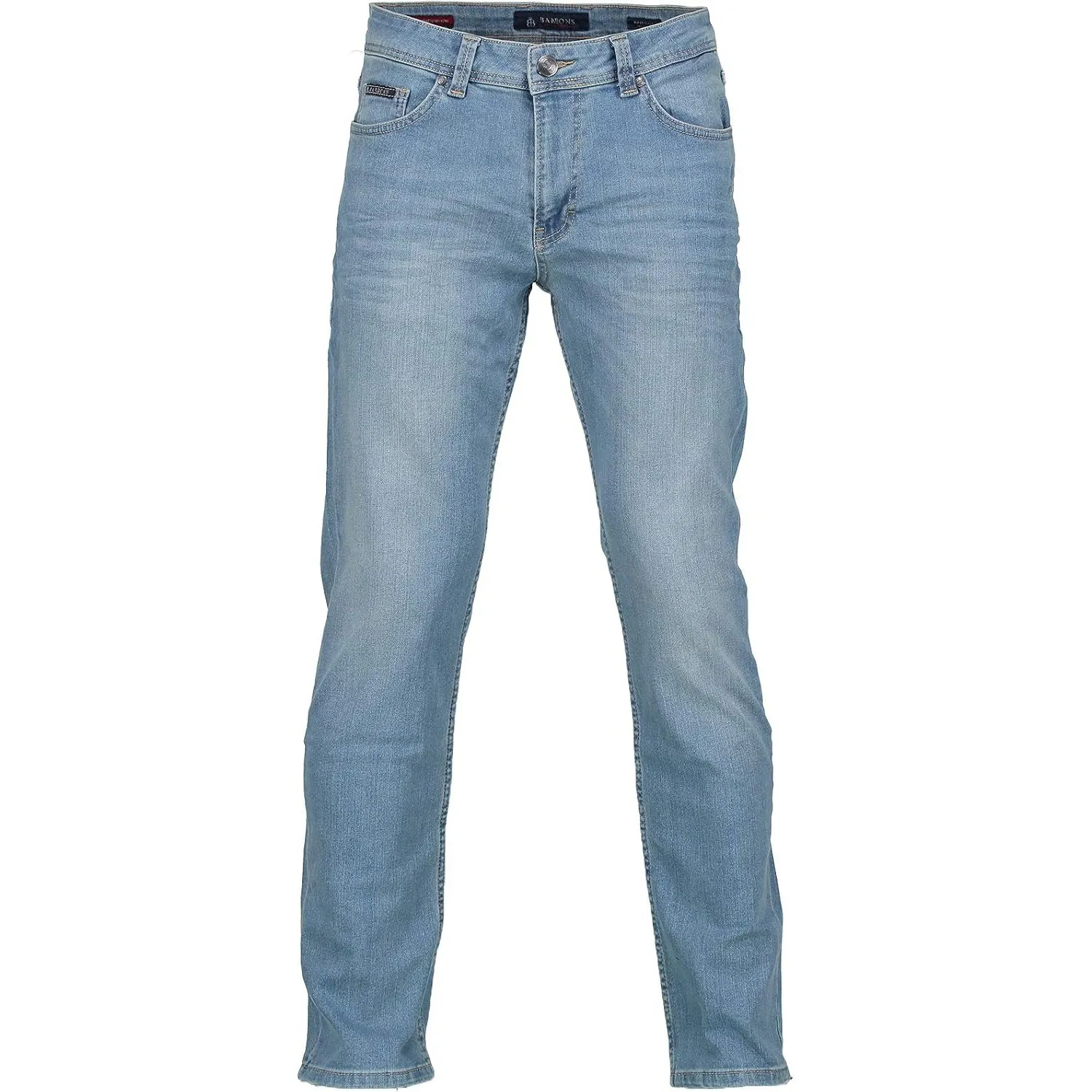 BARBONS Herren Jeans - Regular-Fit Stretch - Hochwertige Straight Jeans Herren Hose - Business Anzug Freizeit
