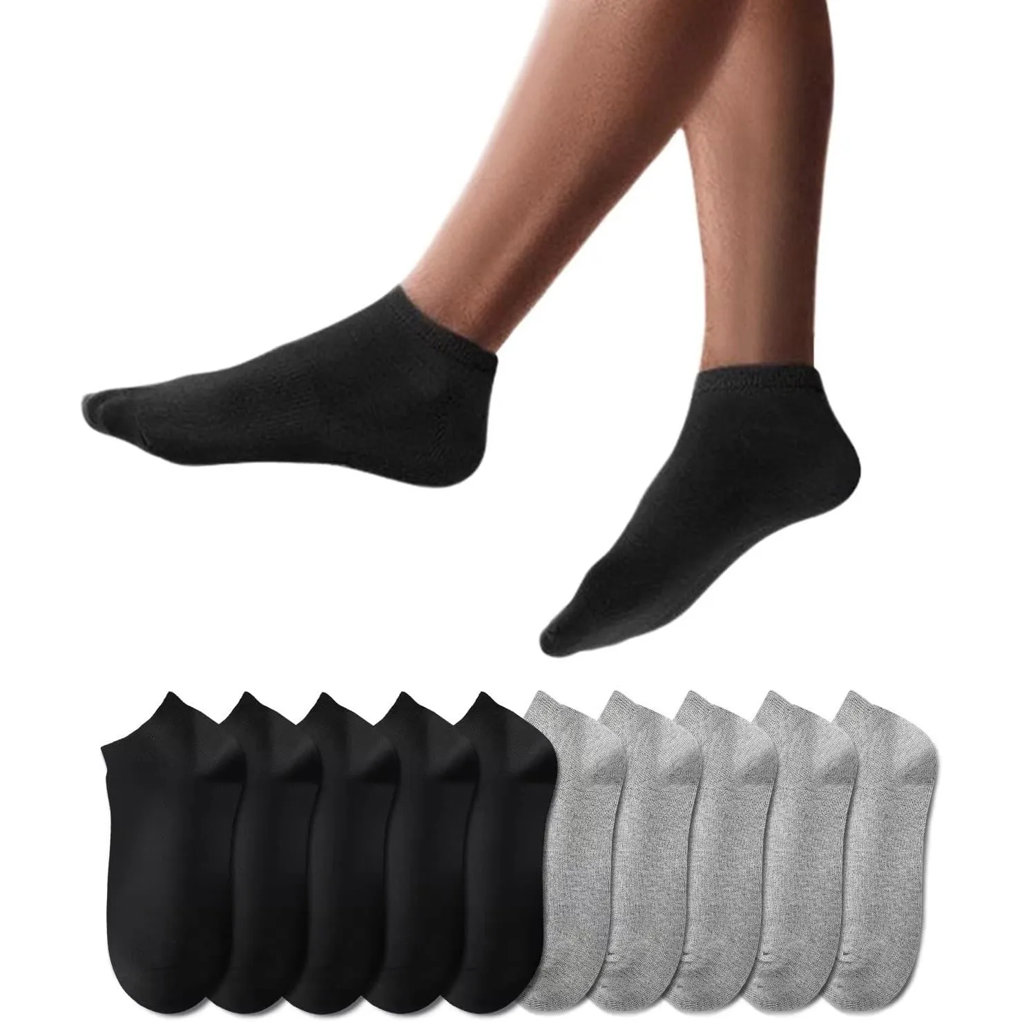 YouShow Sneaker Socken Herren Damen 10/20 Paar Kurzsocken Baumwolle