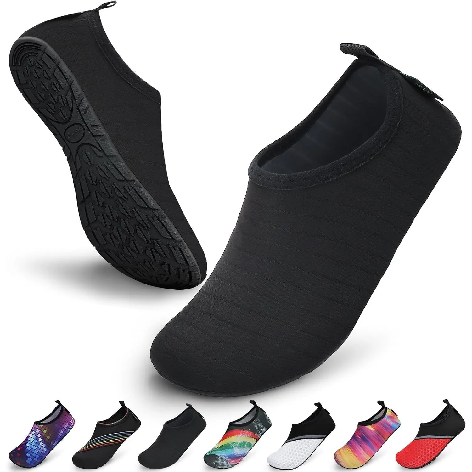 SAGUARO Unisex Badeschuhe Schwimmschuhe Wassersportschuhe, Schnell Trocknend rutschfest Leicht, Gr. 36-47