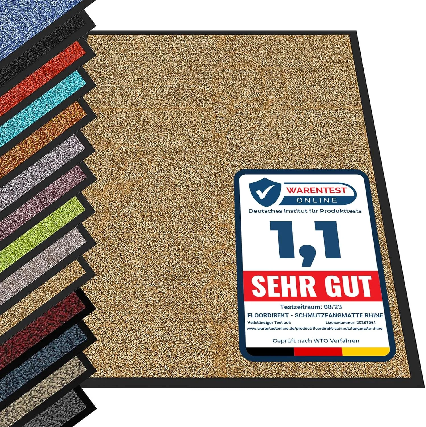 etm High-quality Door Mat, Tested for Harmful Substances, Proven Entrance Mat for Commercial and Domestic Use, Dirt Tra…