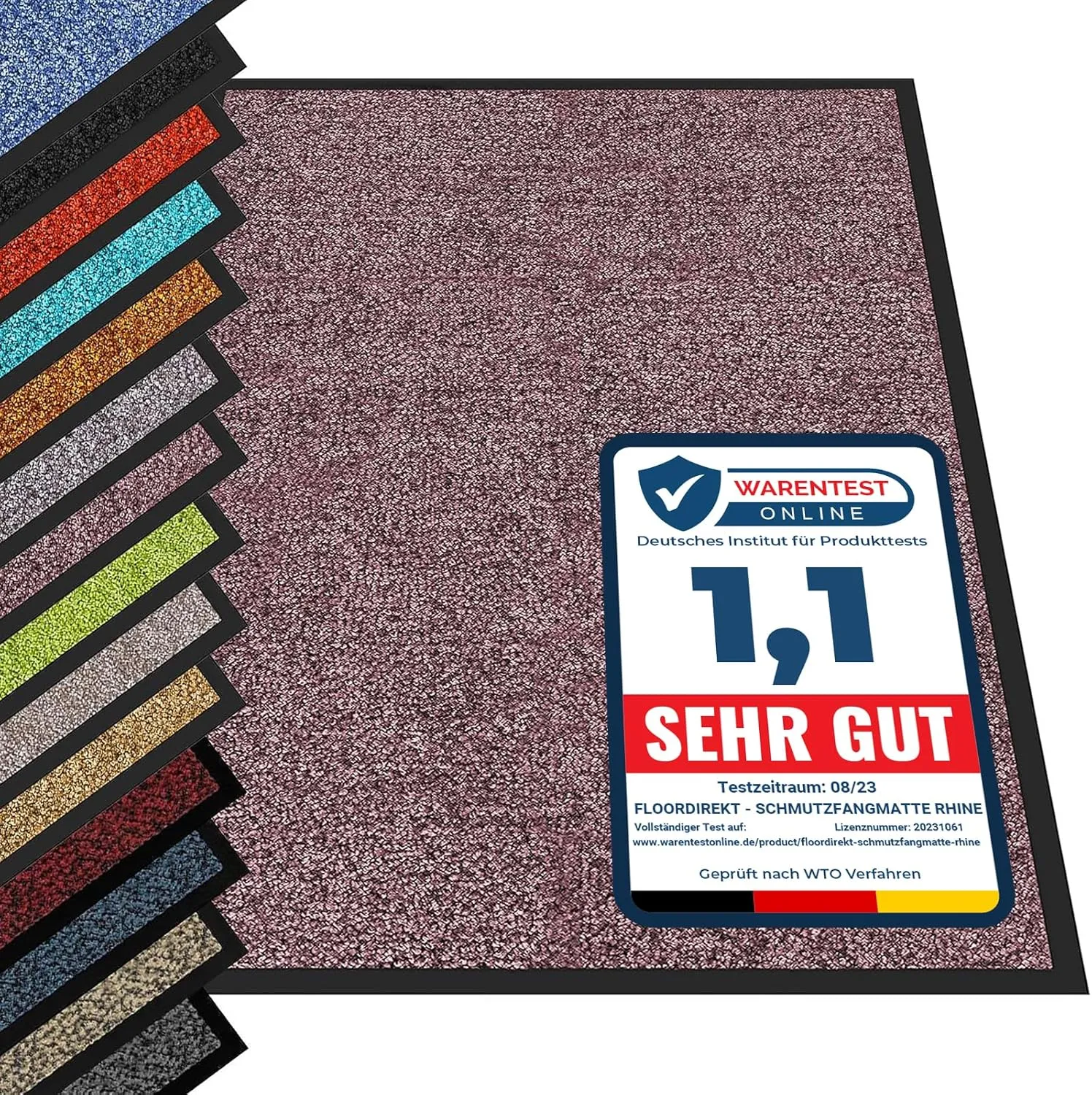 etm Hochwertige Fußmatte | schadstoffgeprüft | bewährte Eingangsmatte in Gewerbe & Haushalt | Schmutzfangmatte mit Top-…