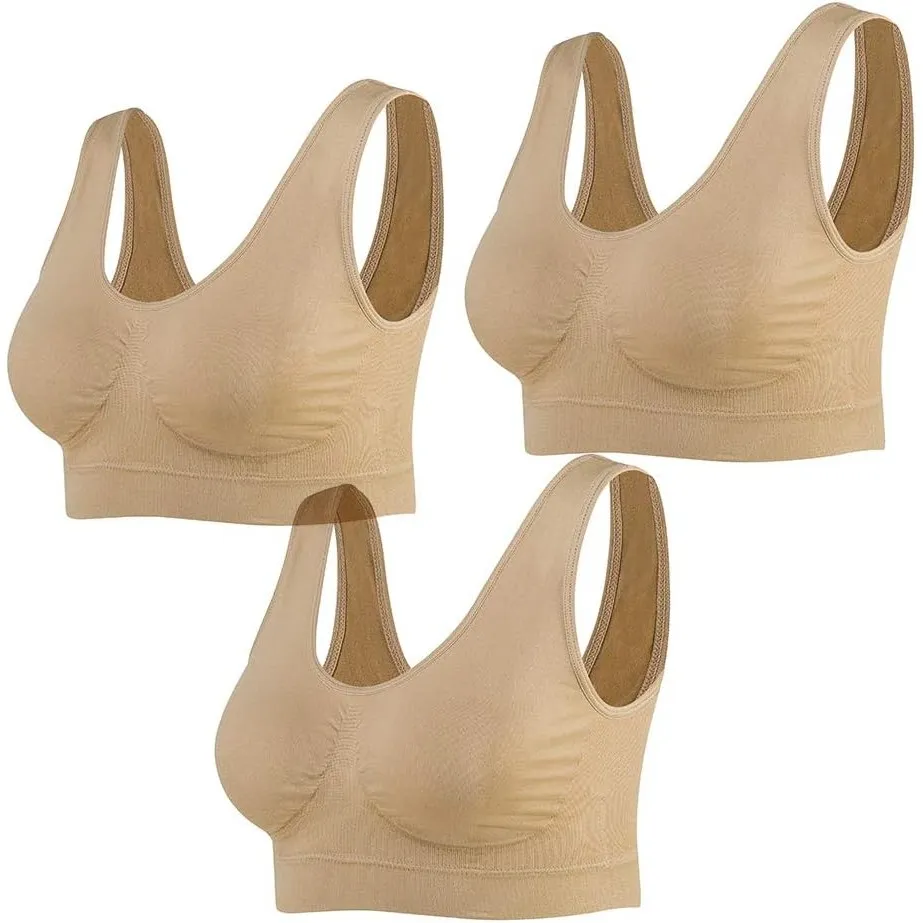 Lemef Damen Seamless Sport BH mit Merfarben Wohlfühl-BH