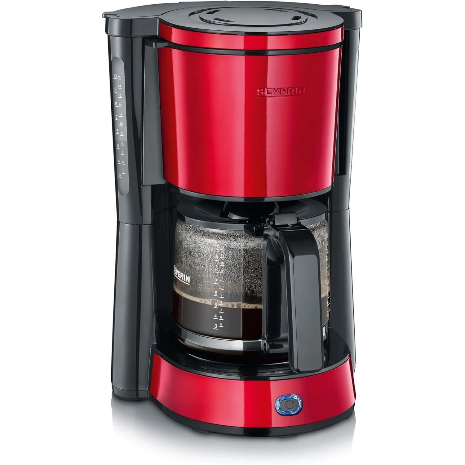 SEVERIN Kaffeemaschine "Type" mit Glaskanne, aromatischer, schneller und leise gebrühter Kaffee mit dem Kaffeebereiter …