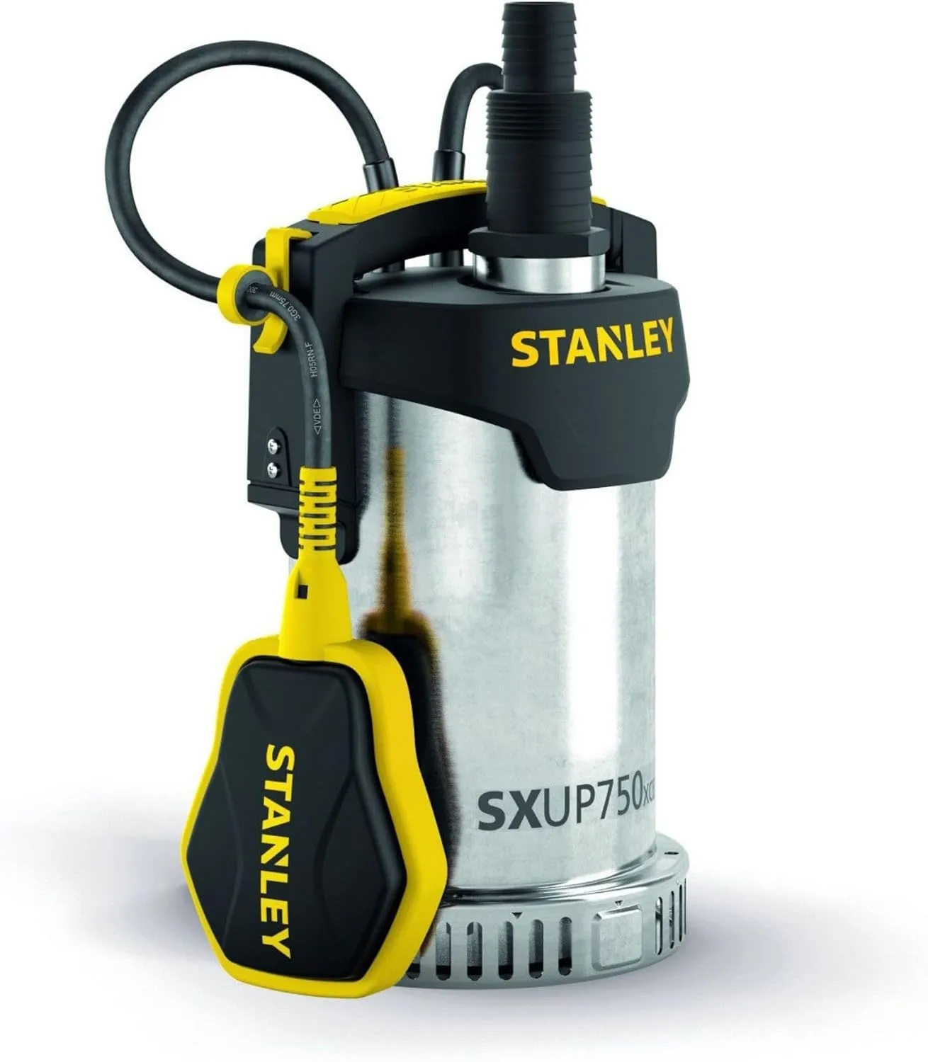 Stanley SXUP750XCE Tauchpumpe für Klarwasser (750 W, Förderleistung max. 11.000 l/h, Förderhöhe max. 8,5 m) A51768 Mult…