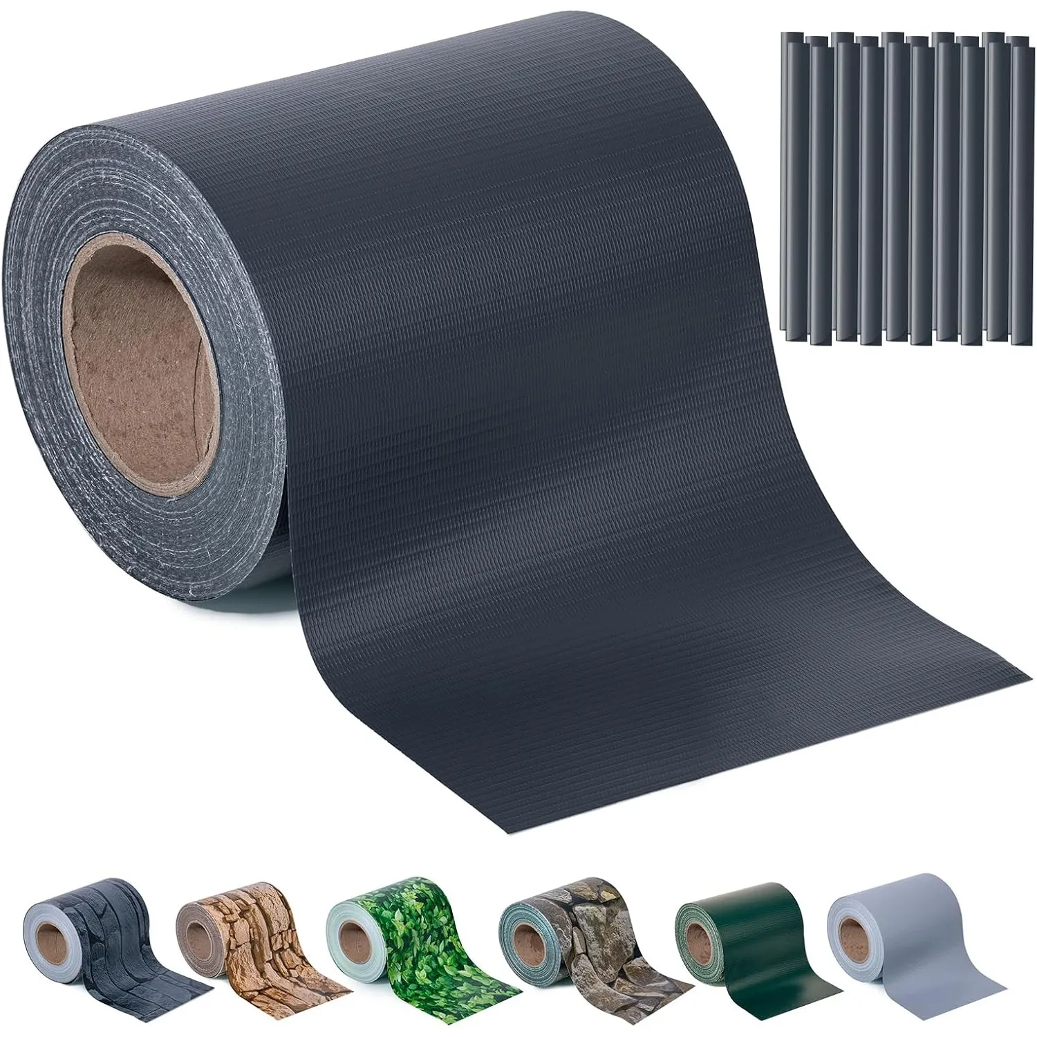 Sichtschutzstreifen Zaun 35 m x 19 cm inkl.20 Clips, Sichtschutz Zaunfolie PVC Sichtschutzstreifen Doppelstabmatten für…