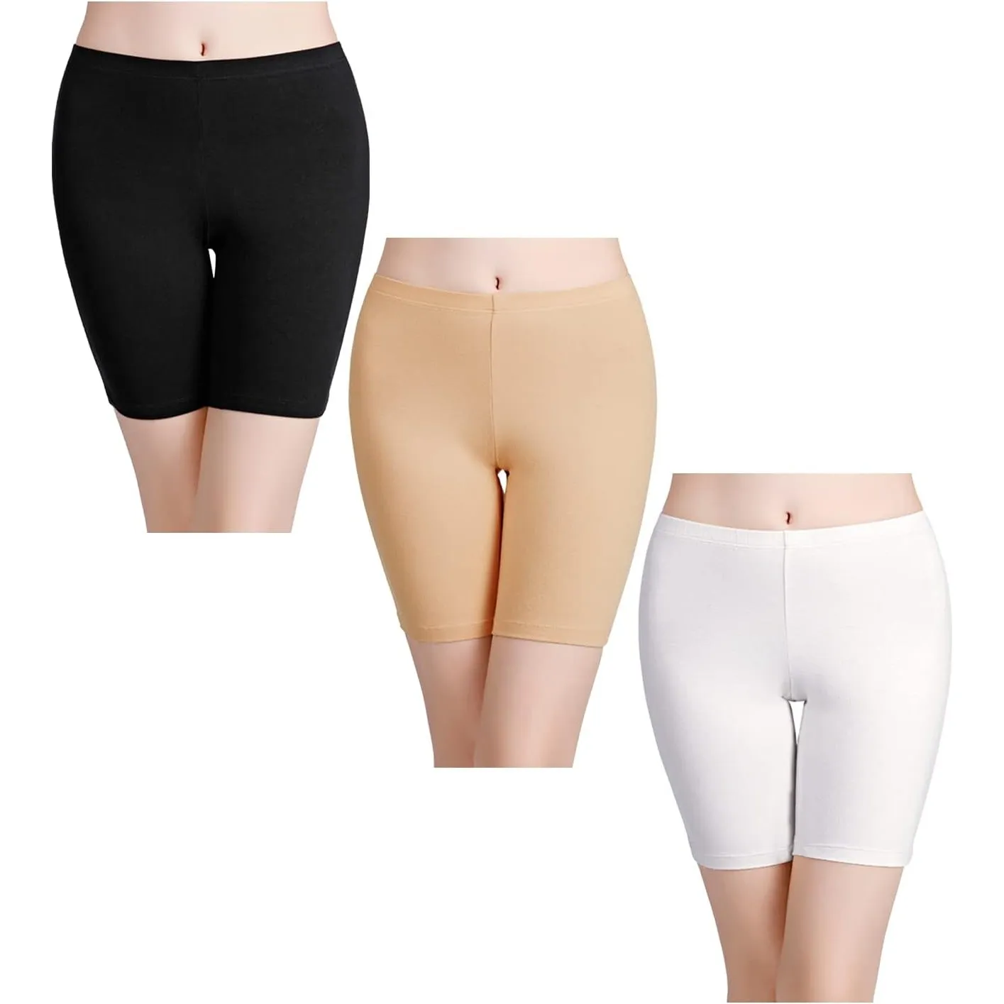wirarpa Unterhosen Radlerhose Boxershorts Damen Hoher Bund Baumwolle Shorts Panties Lange Unterwäsche Größe S-5XL