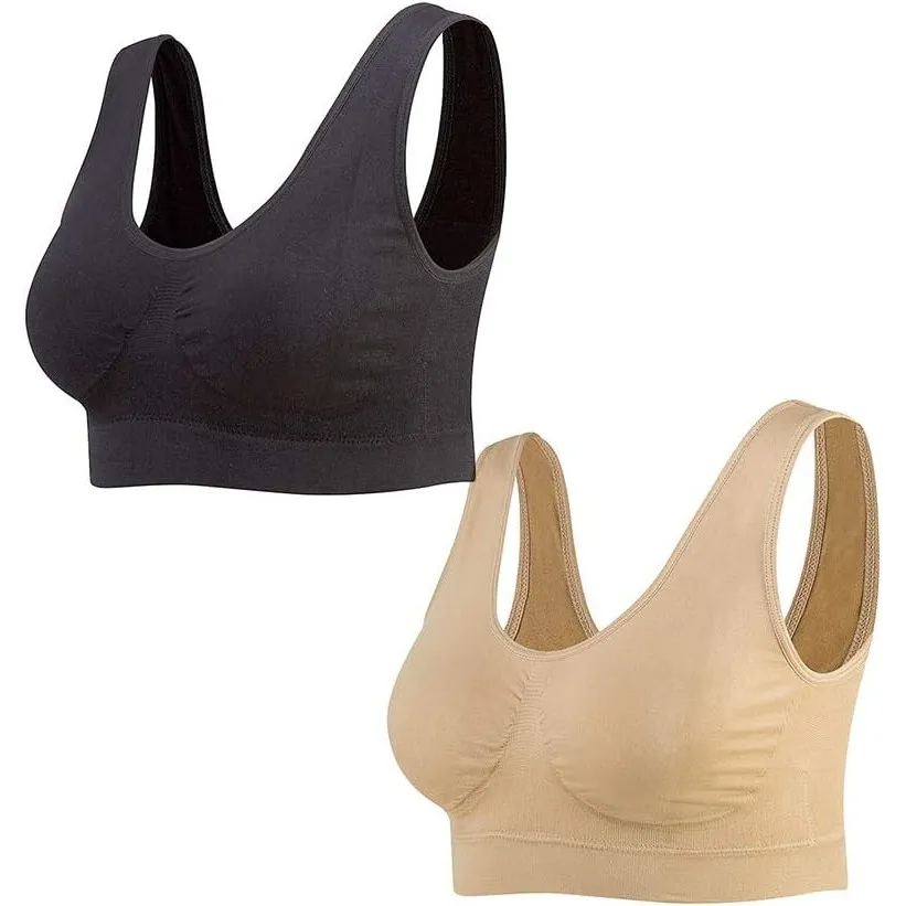 Lemef Damen Seamless Sport BH mit Merfarben Wohlfühl-BH