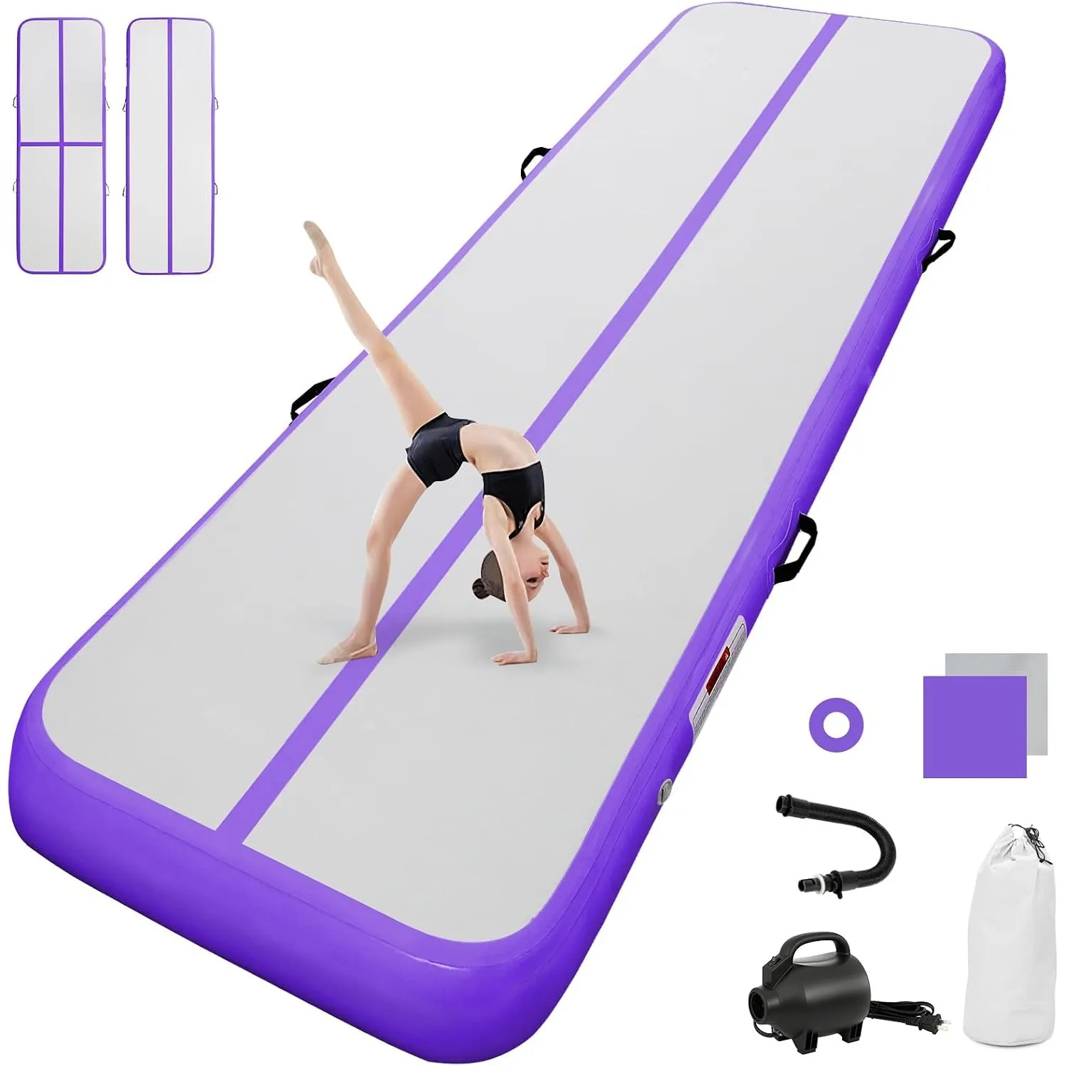 airtrack matte mit elektrischer Luftpumpe 10CM/20CM hoch 2M/3/4M/5M/6M Tumbling Matten Aufblasbare turnmatte Matte gymn…