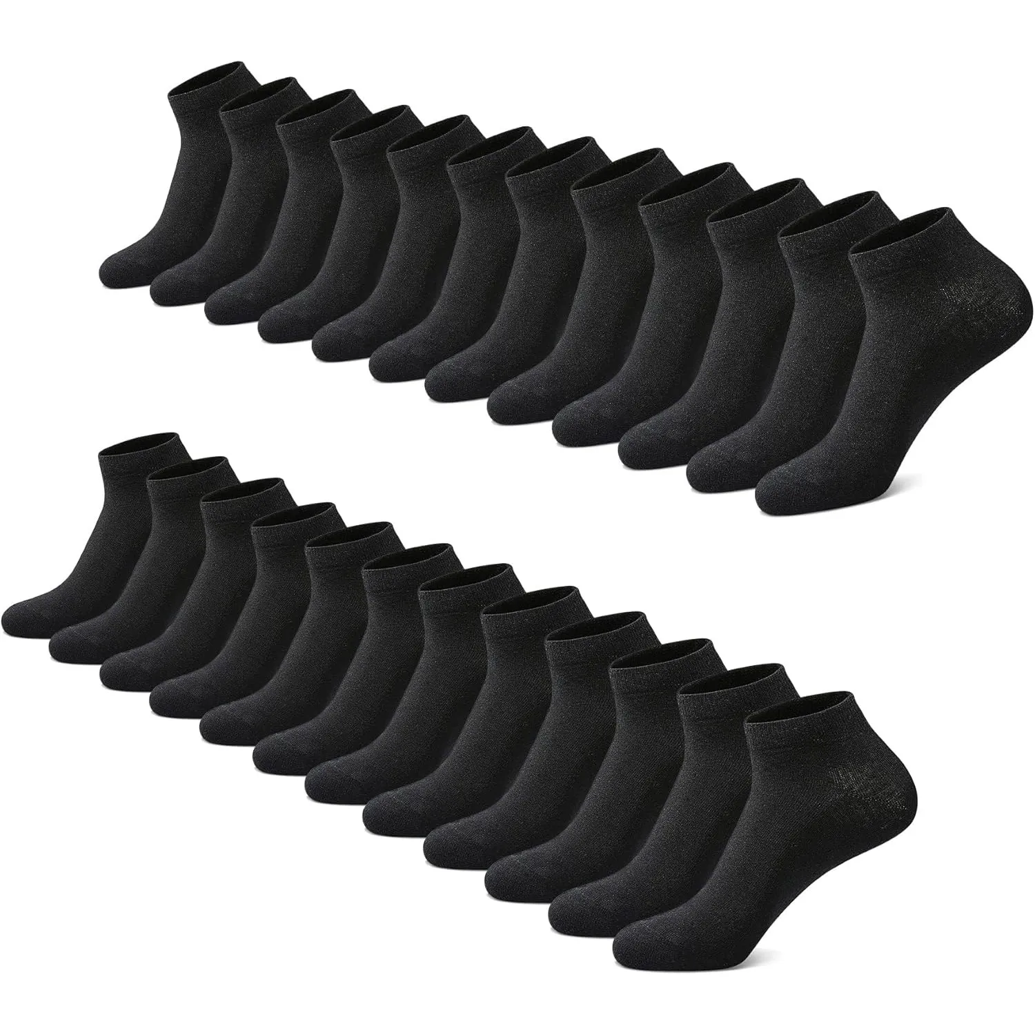 FALARY Sneaker Socken Herren & Damen bio Baumwolle 12 Paar Sneakersocken Kurze Socken Sportsocken Halbsocken Socks Unis…