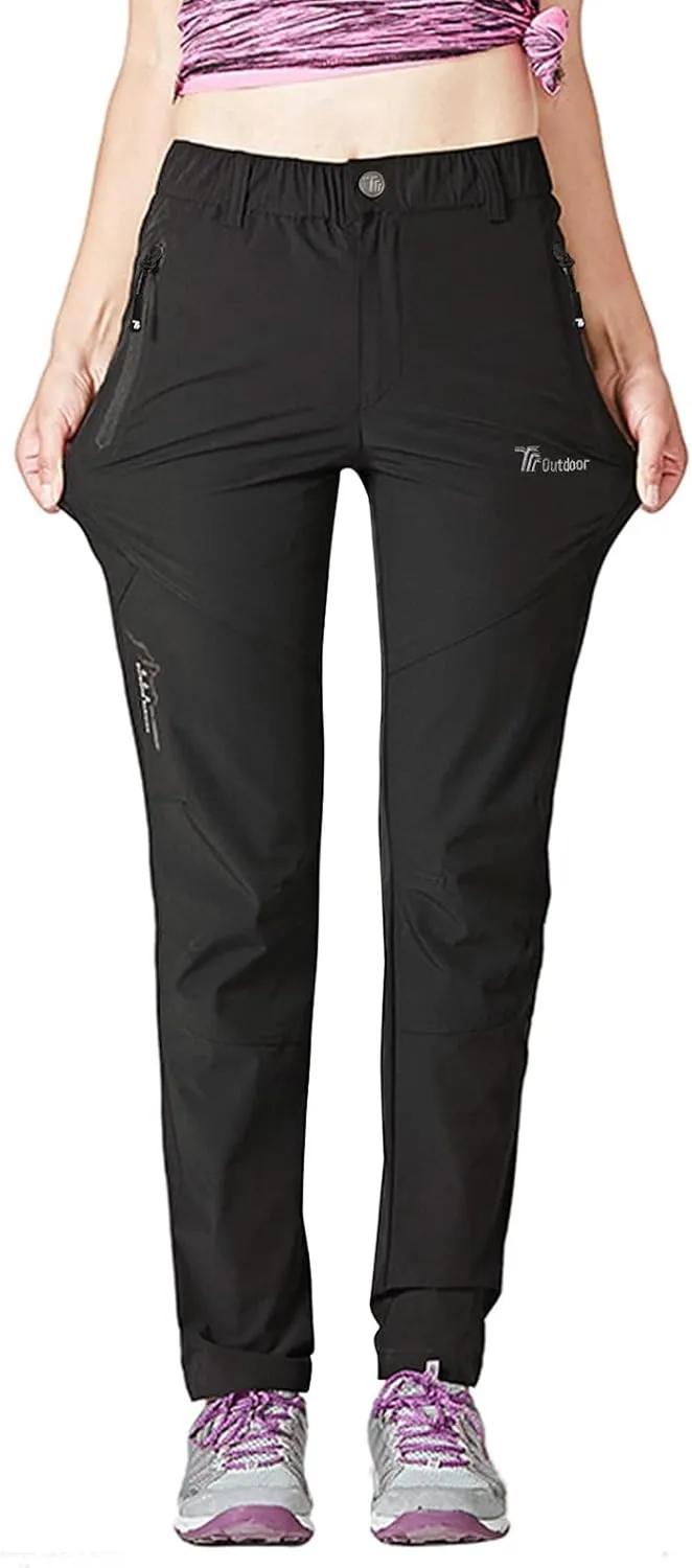 donhobo Damen Outdoor Wanderhose Quick Dry Campinghose Ultraleichter Verschleißfester UV-Schutz Atmungsaktiv Trekkingho…