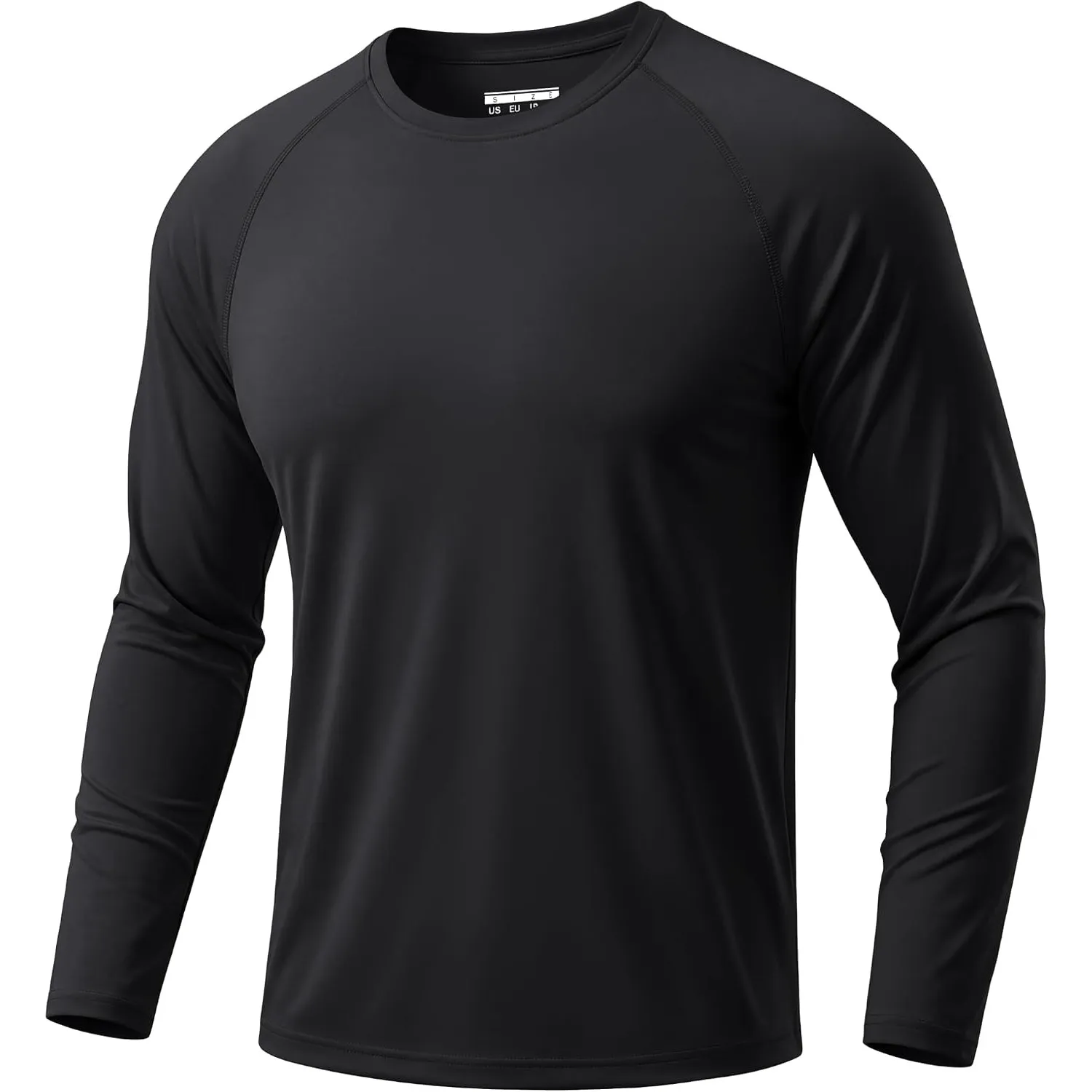 TACVASEN Herren UPF 50+ UV Sonnenschutz Langarmshirt Outdoor Langarm T-Shirt Rashguard