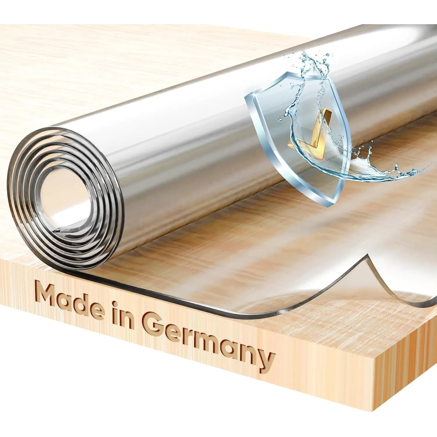BEAUTEX Tischdecke transparent 2 mm glasklar V-Kante Rechteckig 90x160 | Tischschutz & Tischfolie nach Wunschmaß, Made …