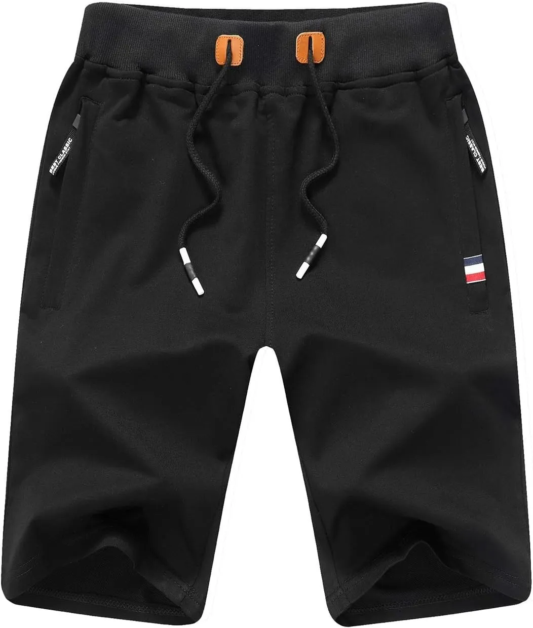 Tansozer Men's Sports Shorts with Zip Fastening