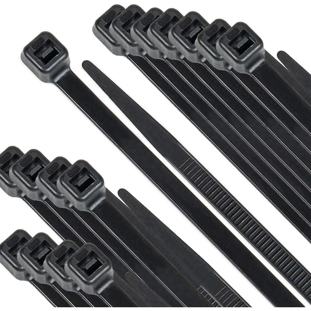 Beshine Kabelbinder 300mm x 4.8mm 250 Stück, Premiumqualität Nylon UV-Beständig - Schwarz