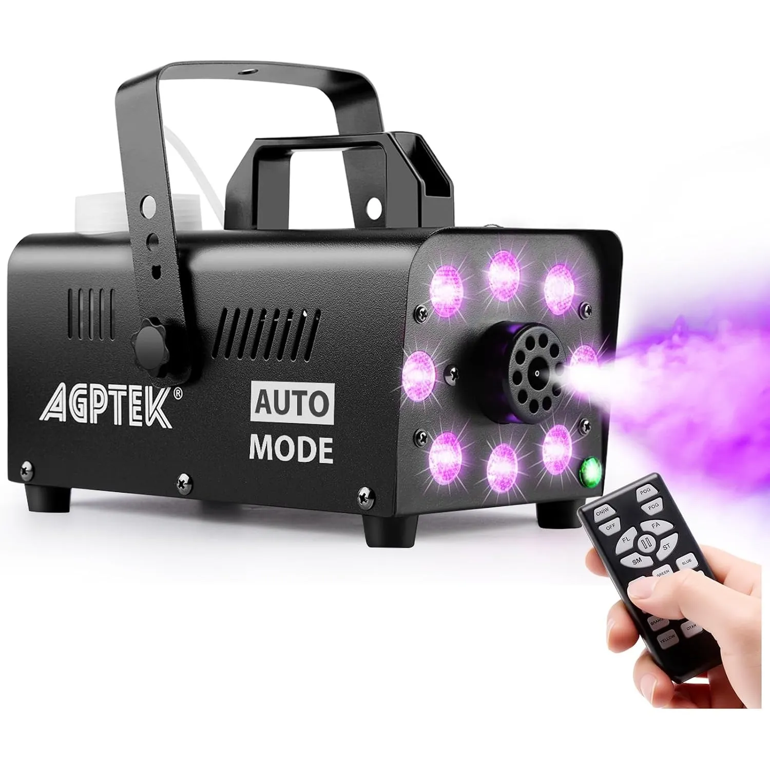 AGPtEK Nebelmaschine, Rauchmaschine mit Auto Sprühen Modus