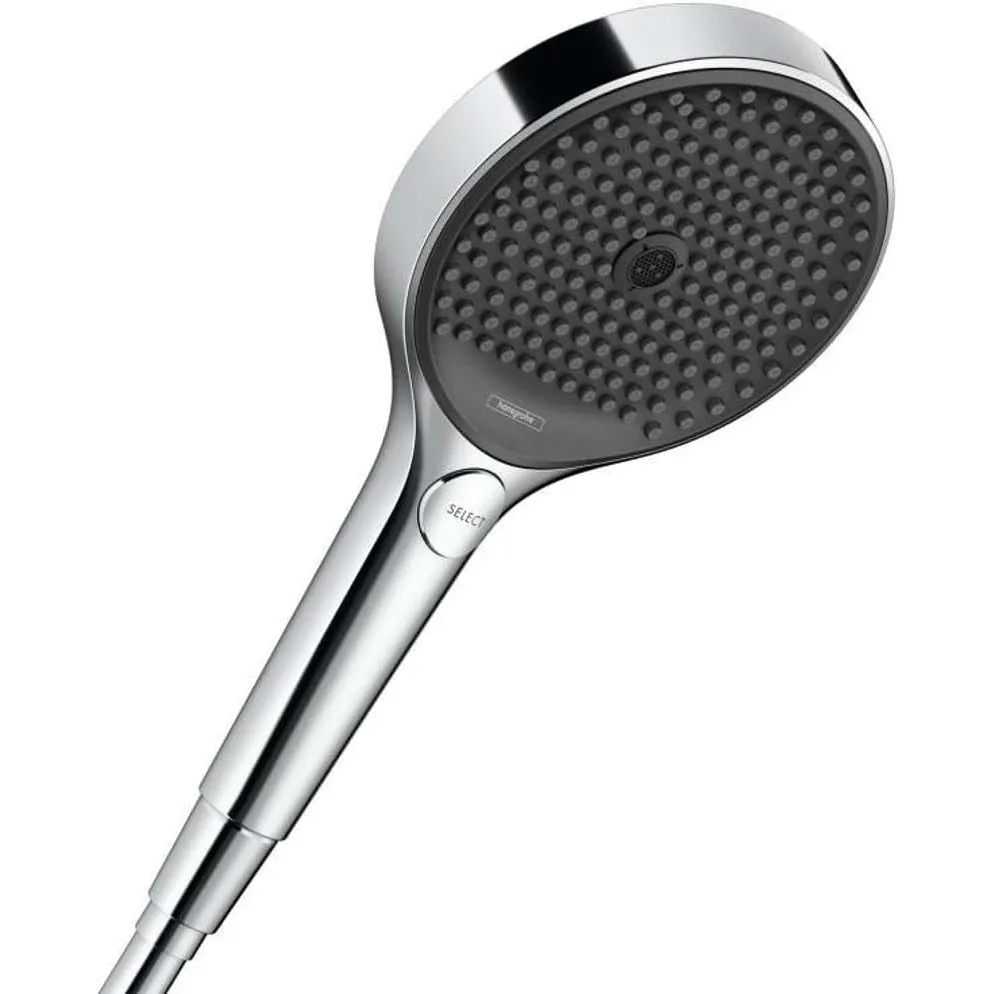 hansgrohe Rainfinity - wassersparender Duschkopf 9 l/min (EcoSmart), Handbrause mit 3 Strahlarten, runde Duschbrause (⌀…