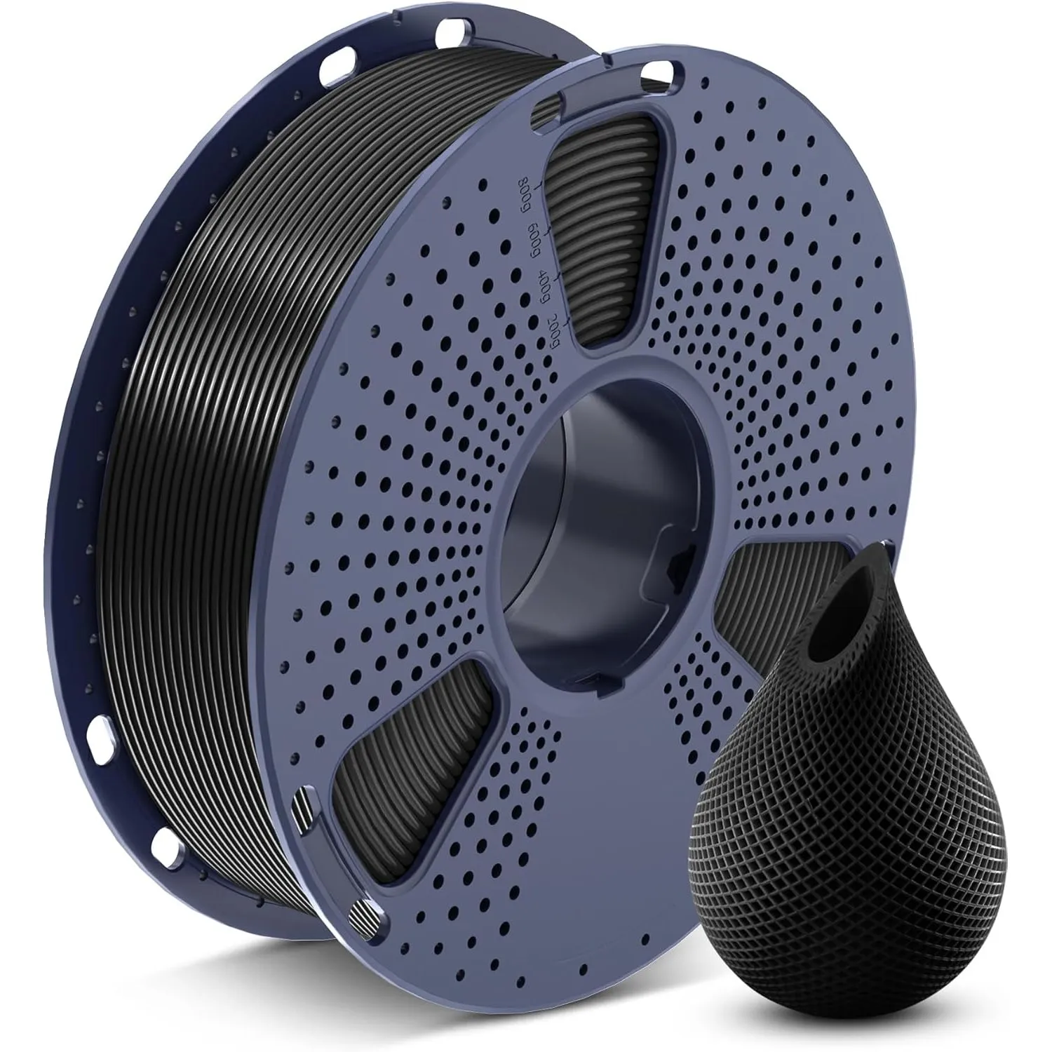 SUNLU PETG Filament 1.75 mm, 3D Drucker Filament PETG Schwarz 1KG