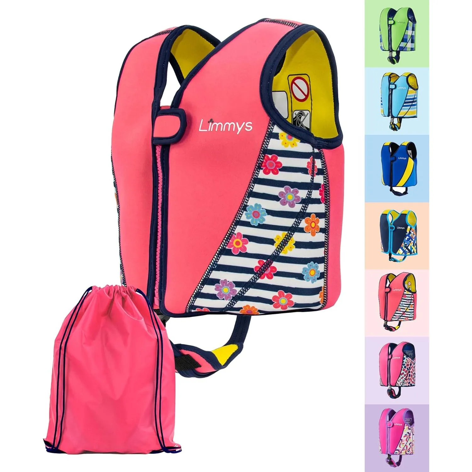 Limmys Neopren Kinderschwimmweste – Verstellbarer Auftrieb | Ganztägiger - Sicheres, langlebiges Design - Von Eltern em…