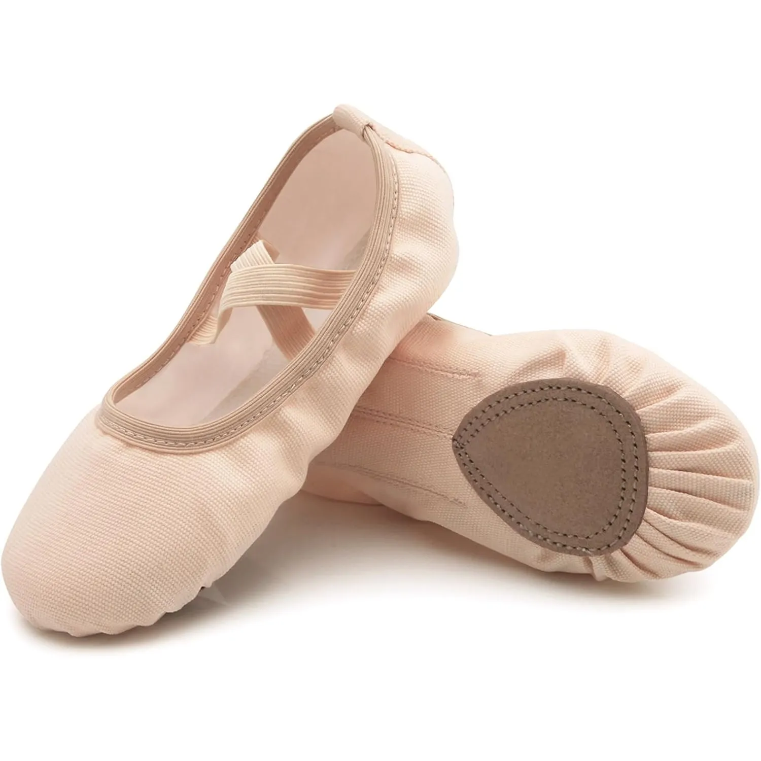 Acfoda Kinder Erwachsene Ballettschuhe Ballettschläppchen mit Geteilter Ledersohle Gr.22-44