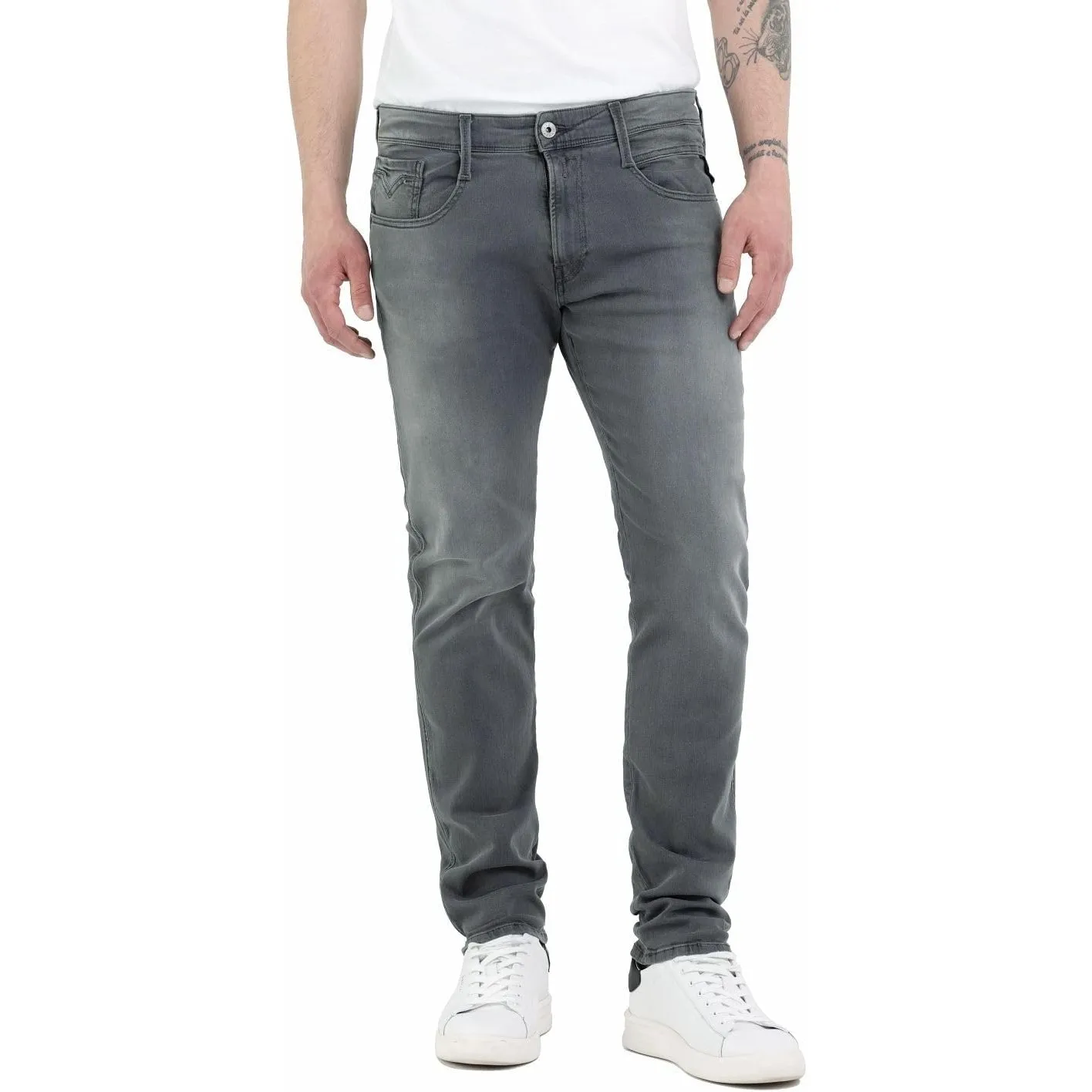 Replay Herren Jeans Anbass Slim-Fit mit Comfort Stretch