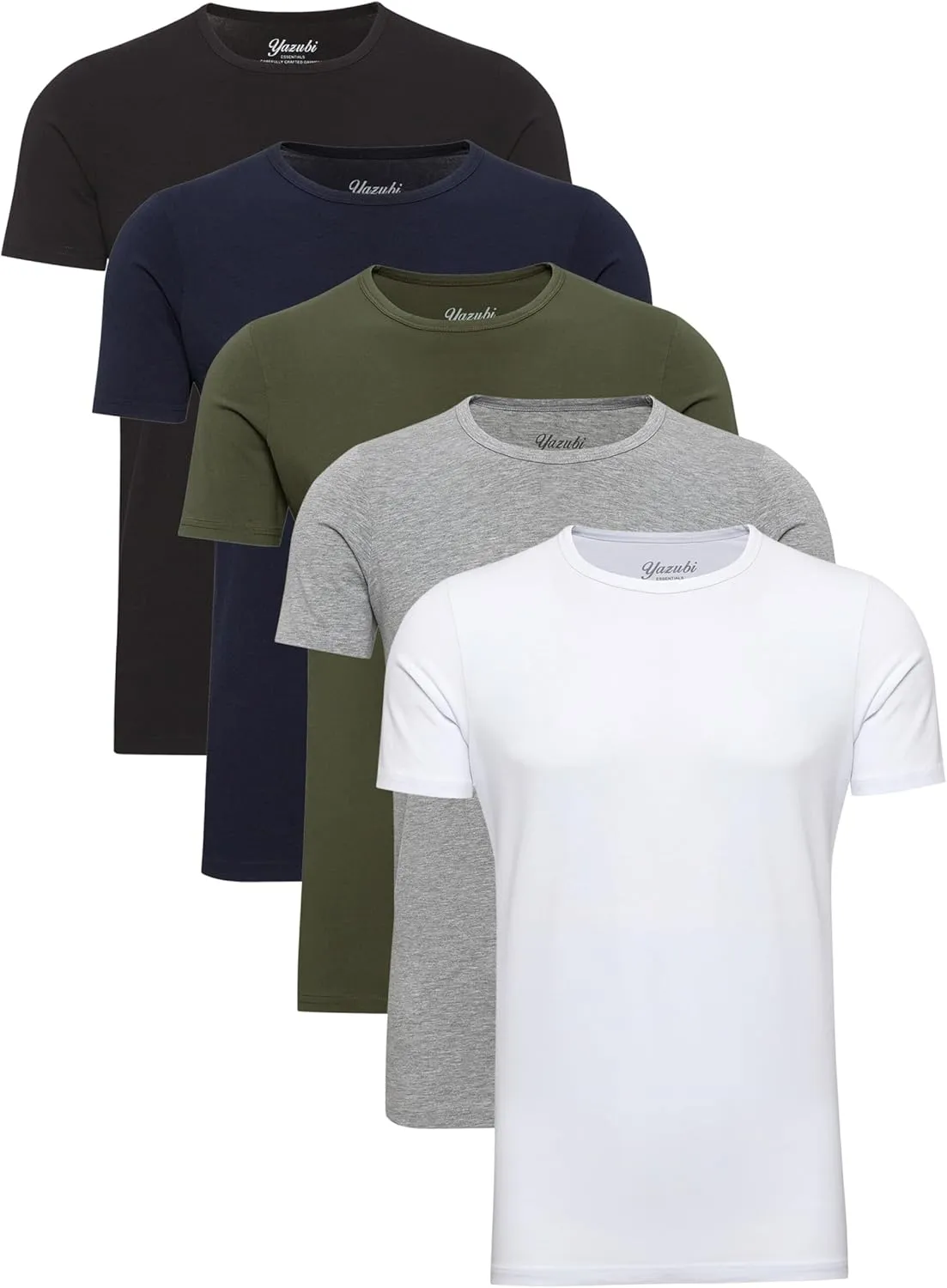 Yazubi 5er Pack Herren T-Shirt Mythic
