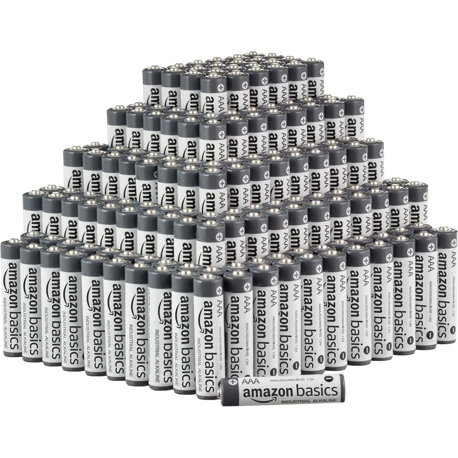 Amazon Basics AAA-Alkali-Batterien, 1,5 V, 5 Jahre lagerfähig, 250 Stück