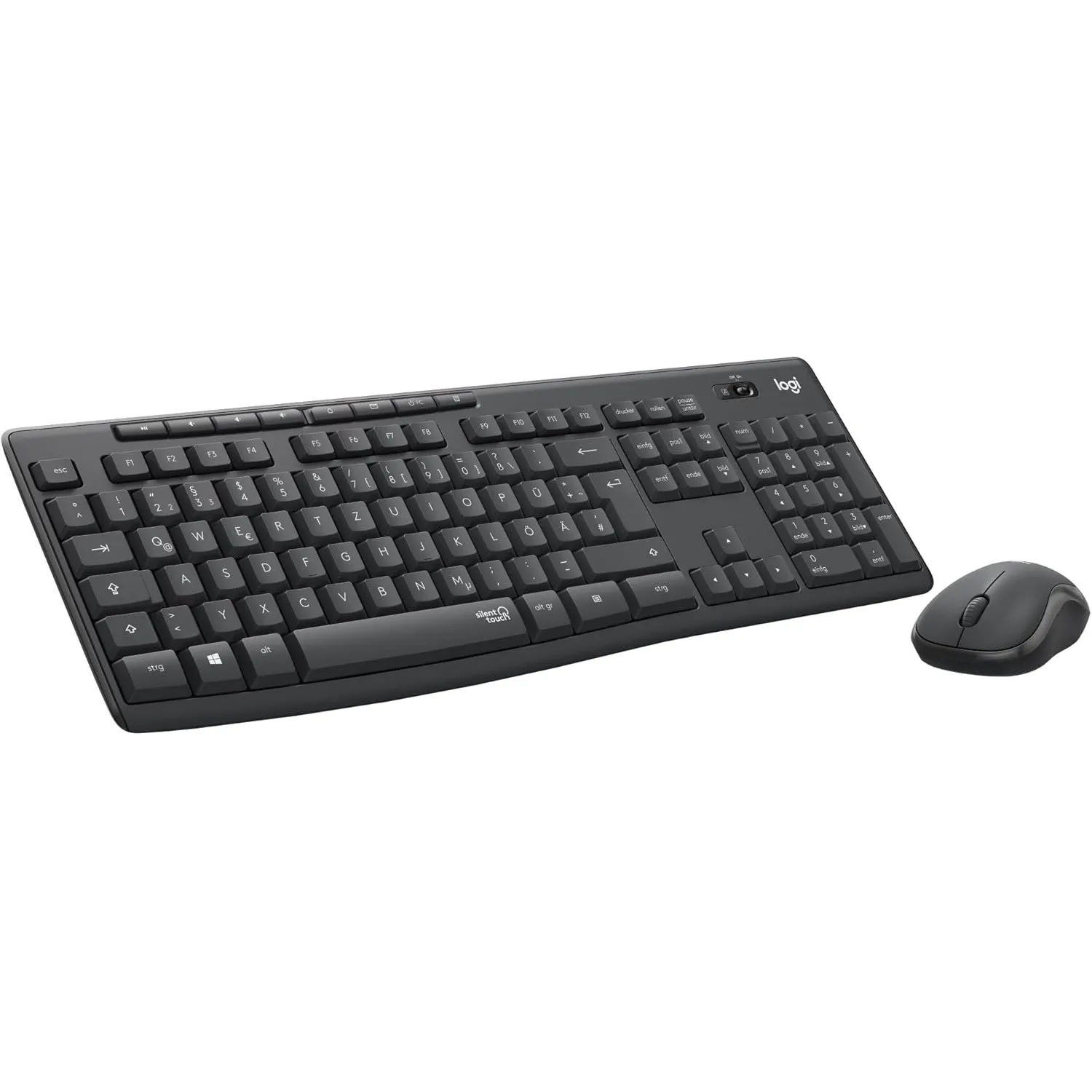 Logitech MK295 Silent Kabelloses Tastatur-Maus-Set