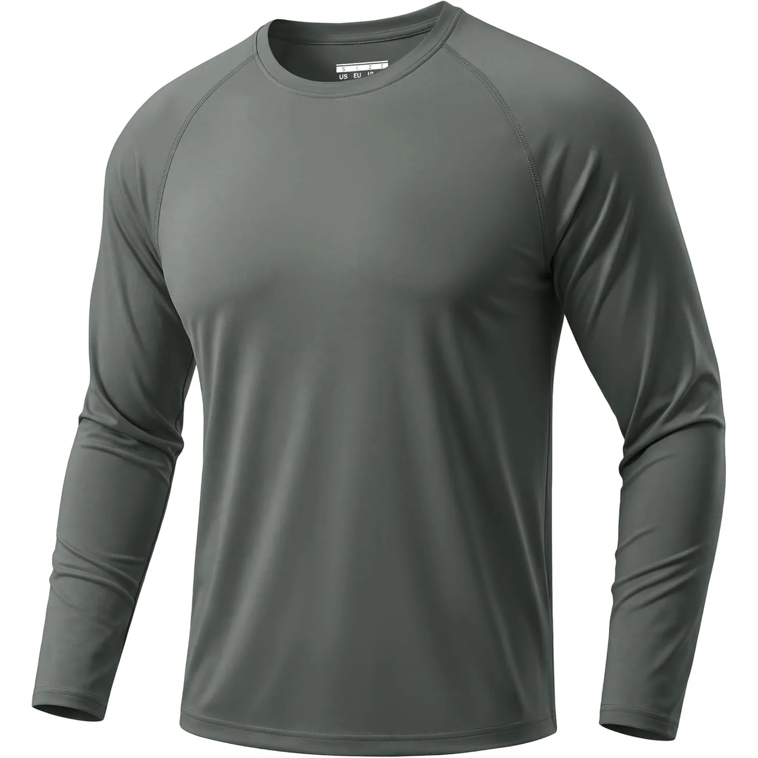 TACVASEN Herren UPF 50+ UV Sonnenschutz Langarmshirt Outdoor Langarm T-Shirt Rashguard