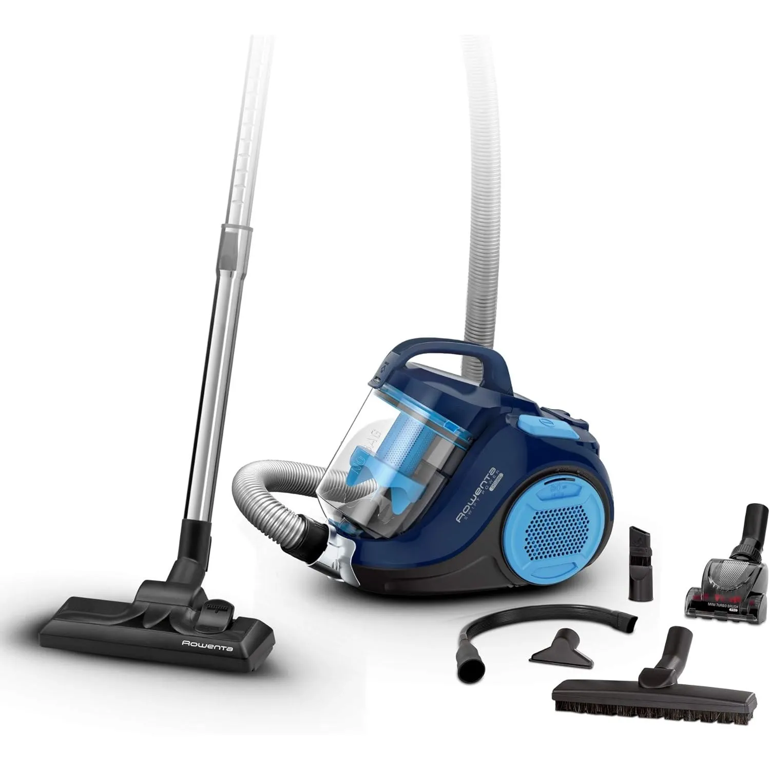 Rowenta Swift Power Cyclonic Staubsauger ohne Beutel, 900 Watt, saugstark, 1,2 L Staubbehälter, hohe Filtration, große …