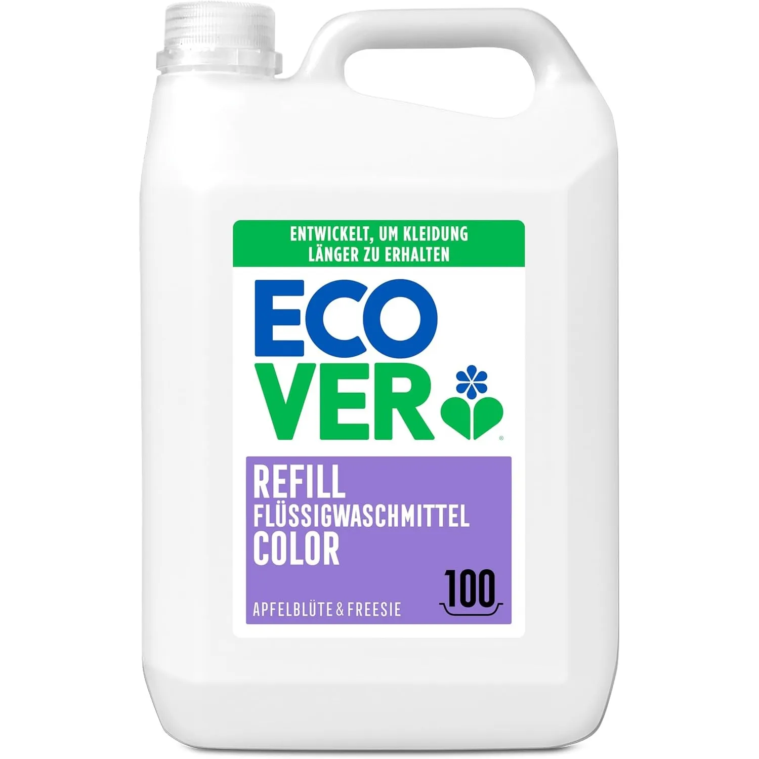 Ecover Color Flüssigwaschmittel, Apfelblüte & Freesie, 5L