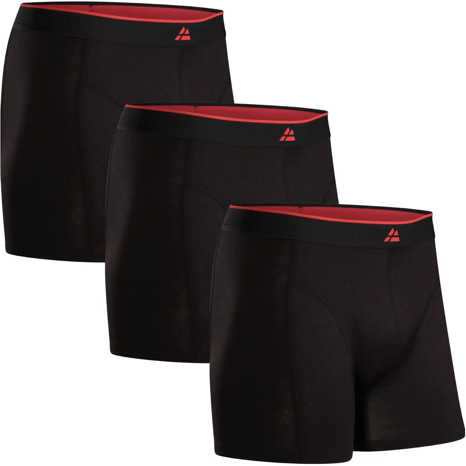 DANISH ENDURANCE 3er Pack Bambus Boxershorts Herren, Superweiche Unterhosen Männer, Bequem, Atmungsaktiv & Etikettfrei