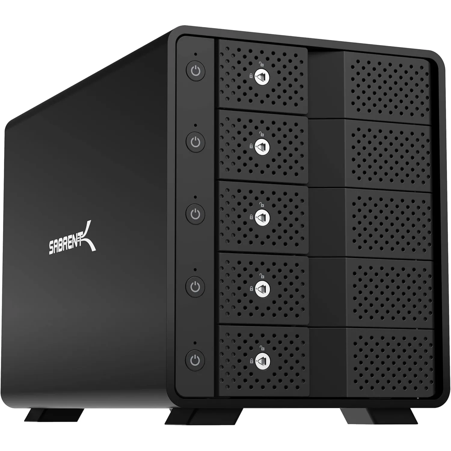 SABRENT 5 Bay Festplatten Docking Station USB C 10Gbps SSD HDD Dock, Kompatibel mit 2,5" 3.5" SATA (DS SC5B)