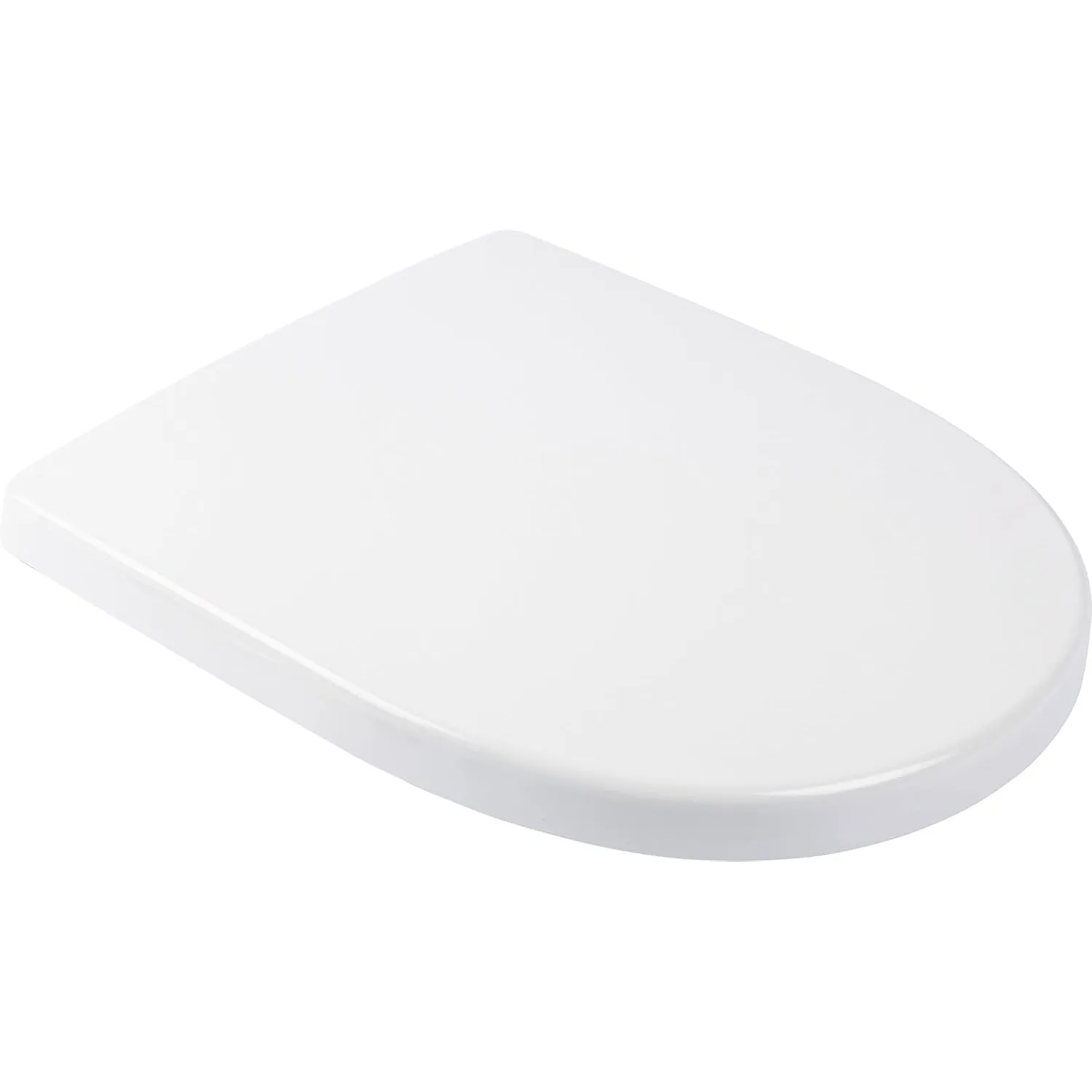 Calmwaters® Antibakterieller WC Sitz für Keramag iCon 204000 & 204060, D-Form mit Absenkautomatik, überlappend, aus Dur…