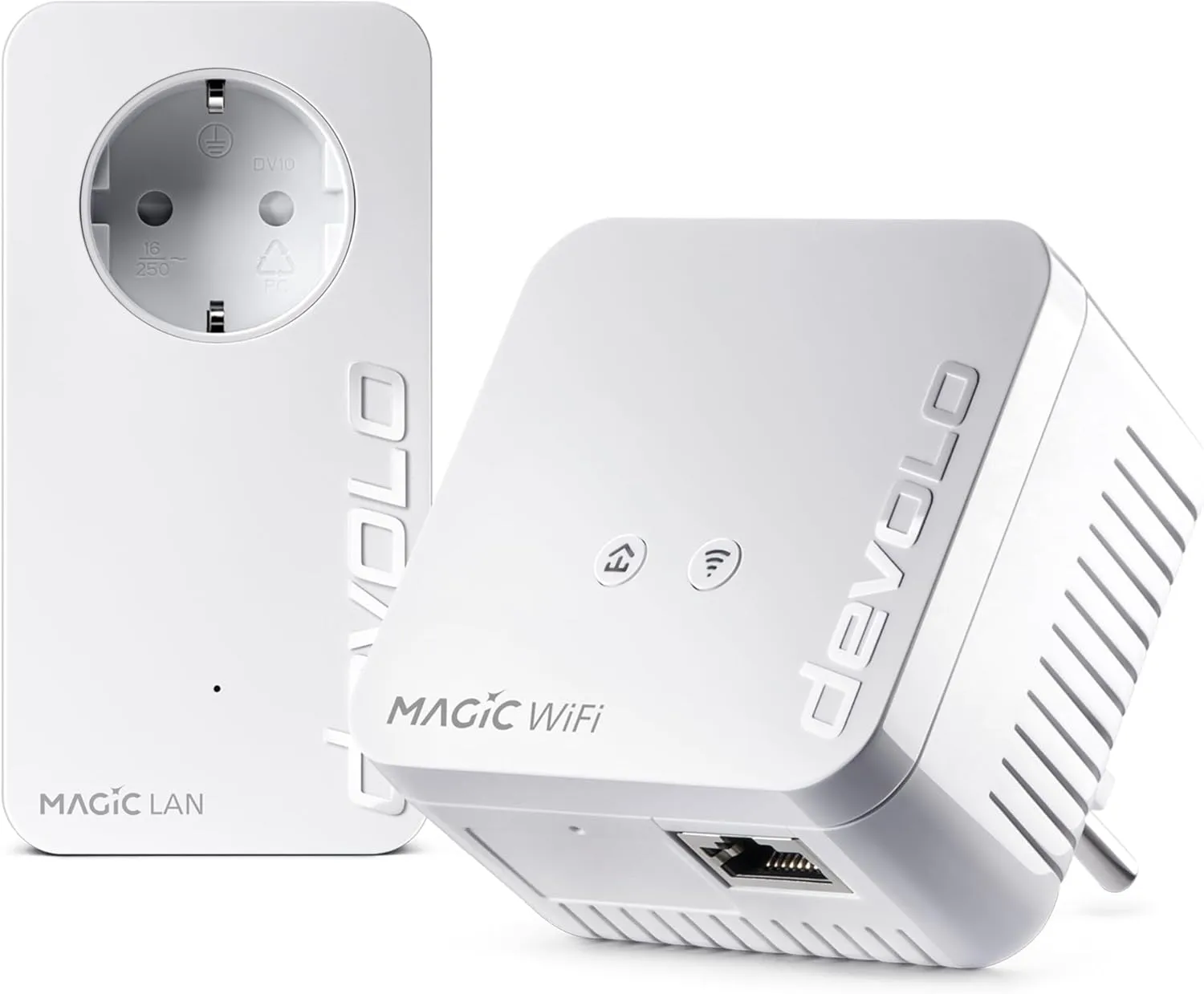 devolo Magic 1 WiFi mini Starter Kit, WLAN Powerline Adapter, bis zu 1.200 Mbit/s, WLAN Verstärker, 1x LAN Anschluss, d…