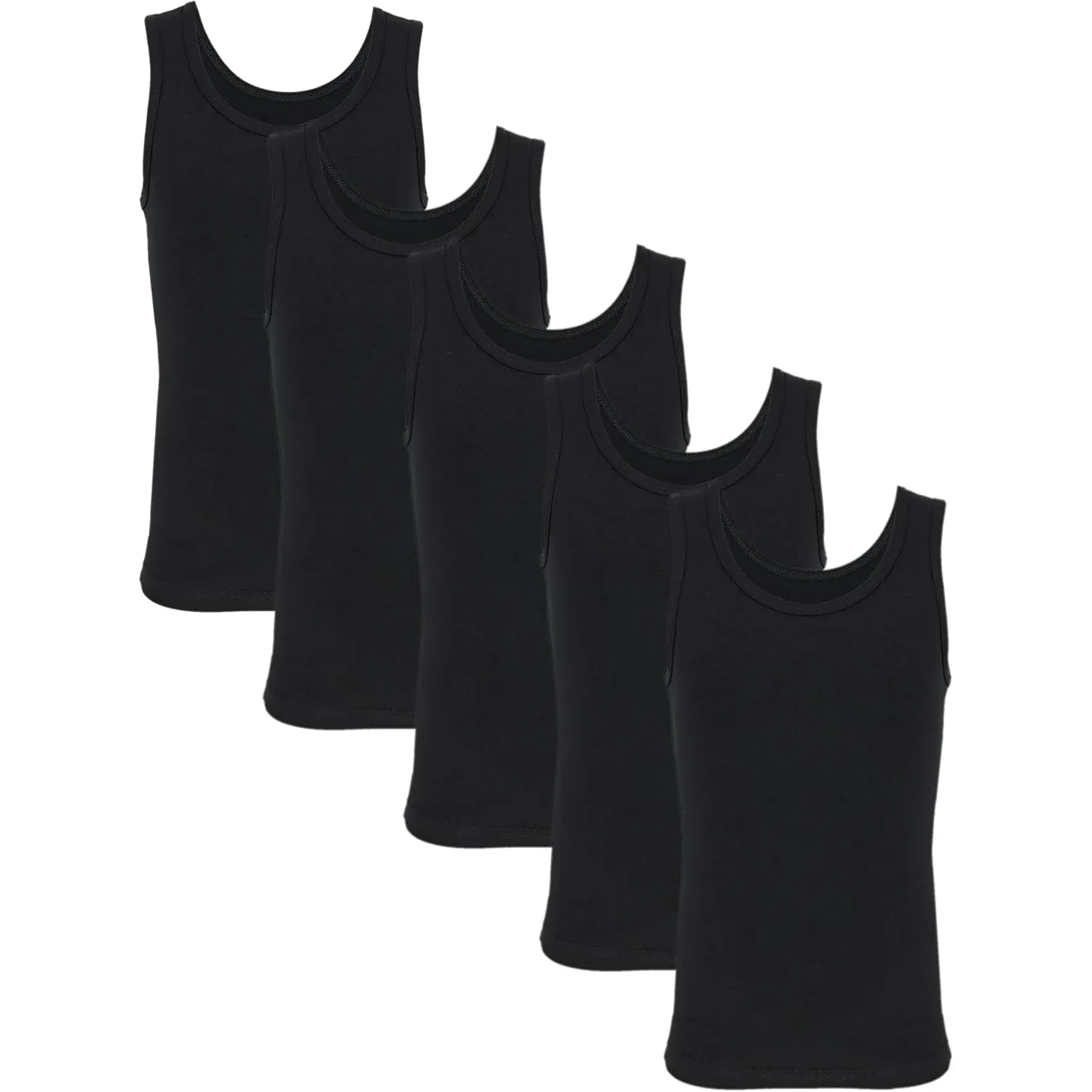 TupTam Unterhemden Jungen 5er Pack Ärmellos Baumwolle Bequem Atmungsaktiv