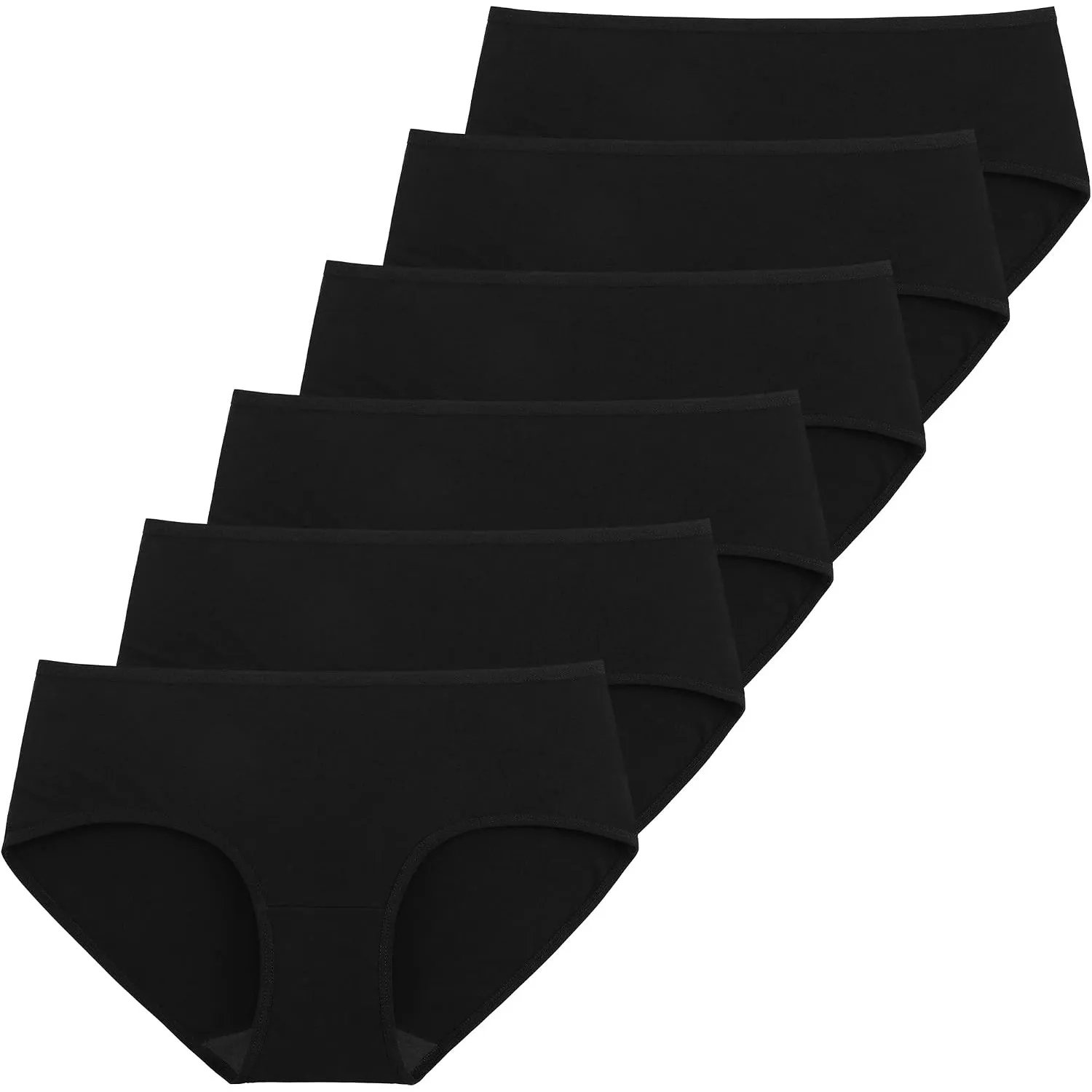 INNERSY Unterhosen Damen Baumwolle Atmungsaktive Hipster Unterwäsche 6 Pack