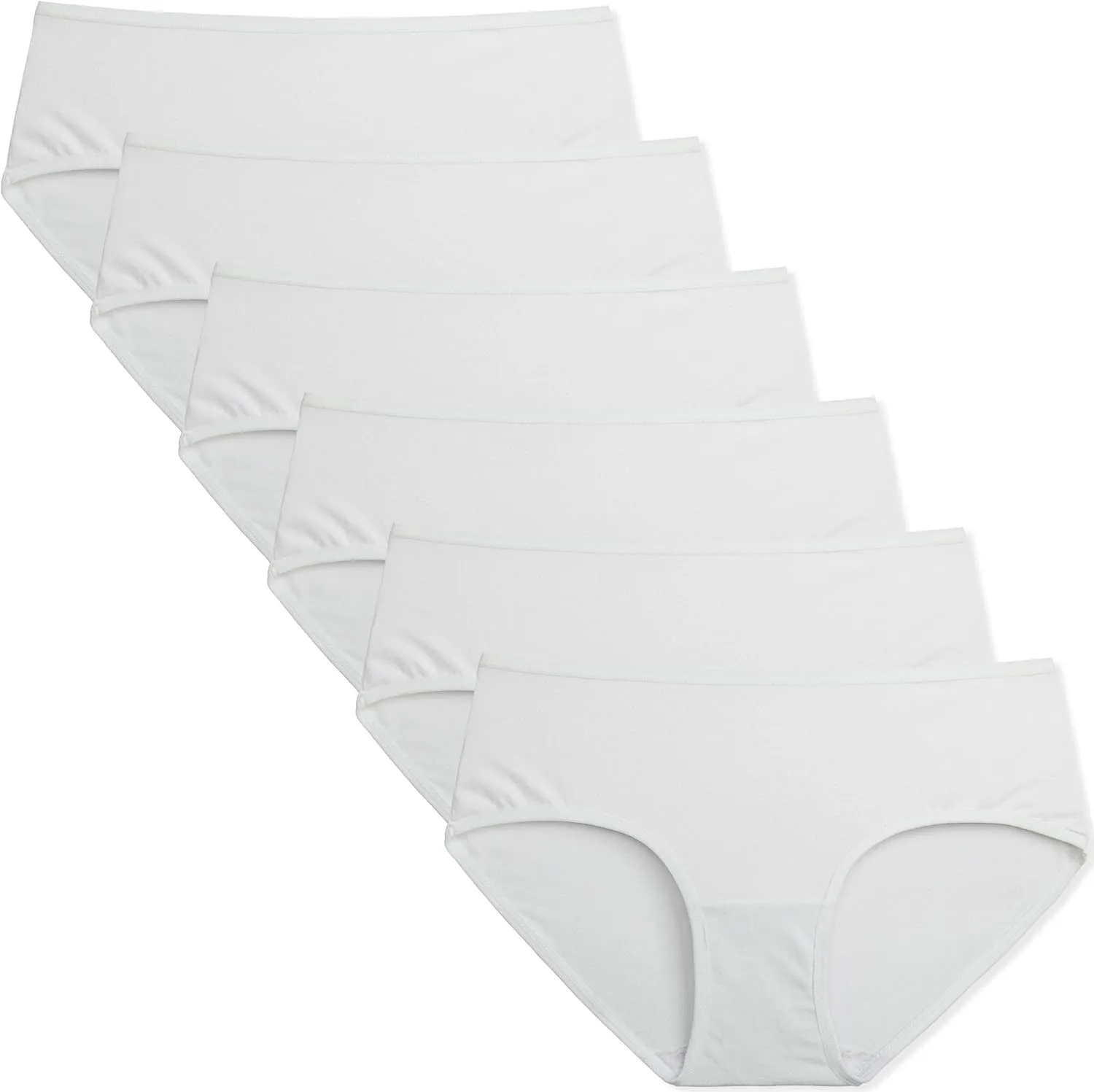 INNERSY Unterhosen Damen Baumwolle Atmungsaktive Hipster Unterwäsche Basic Bequem Panties 6er Pack