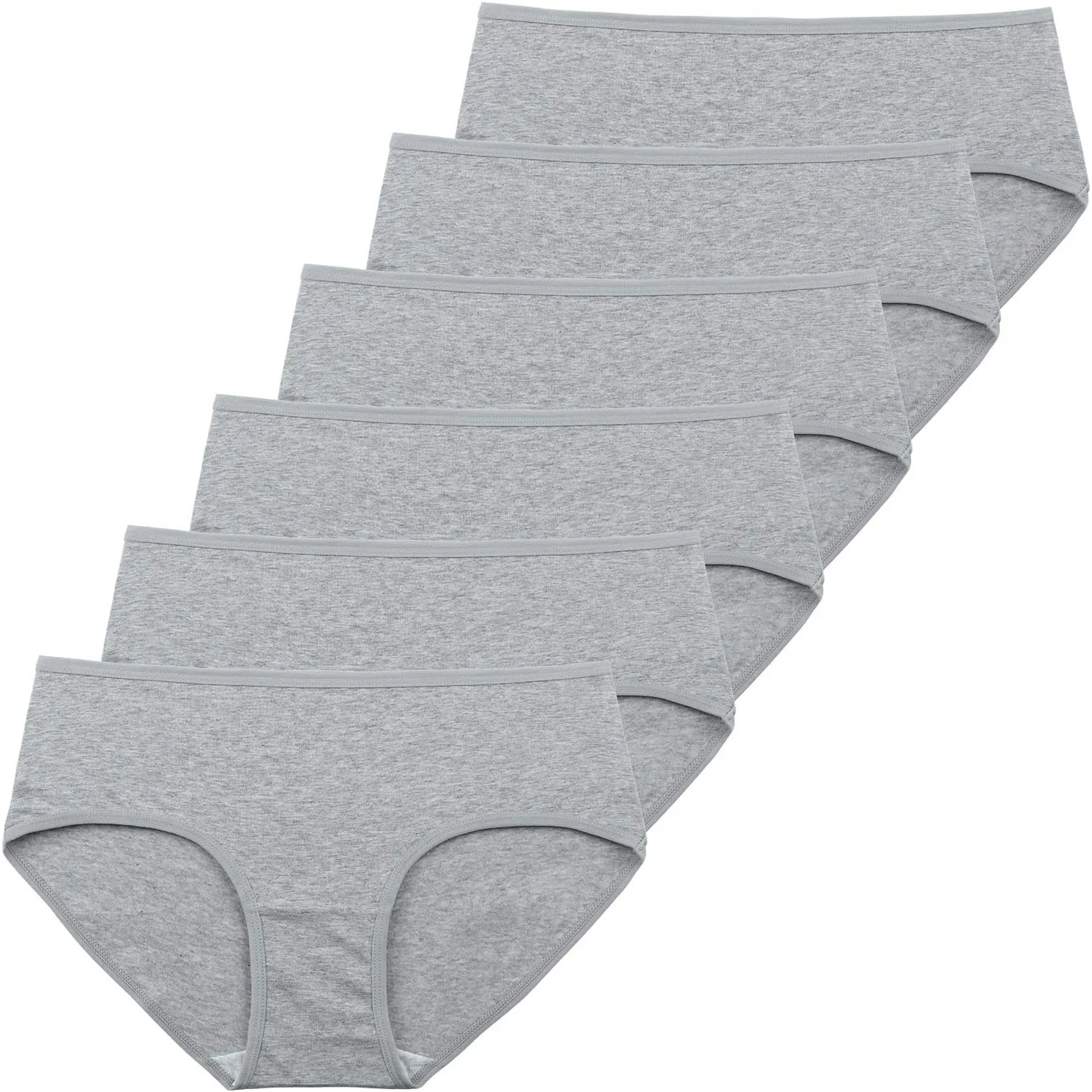 INNERSY Unterhosen Damen Baumwolle Atmungsaktive Hipster Unterwäsche 6 Pack | 100% Baumwoll Schritt, Basic Damenslip Mi…