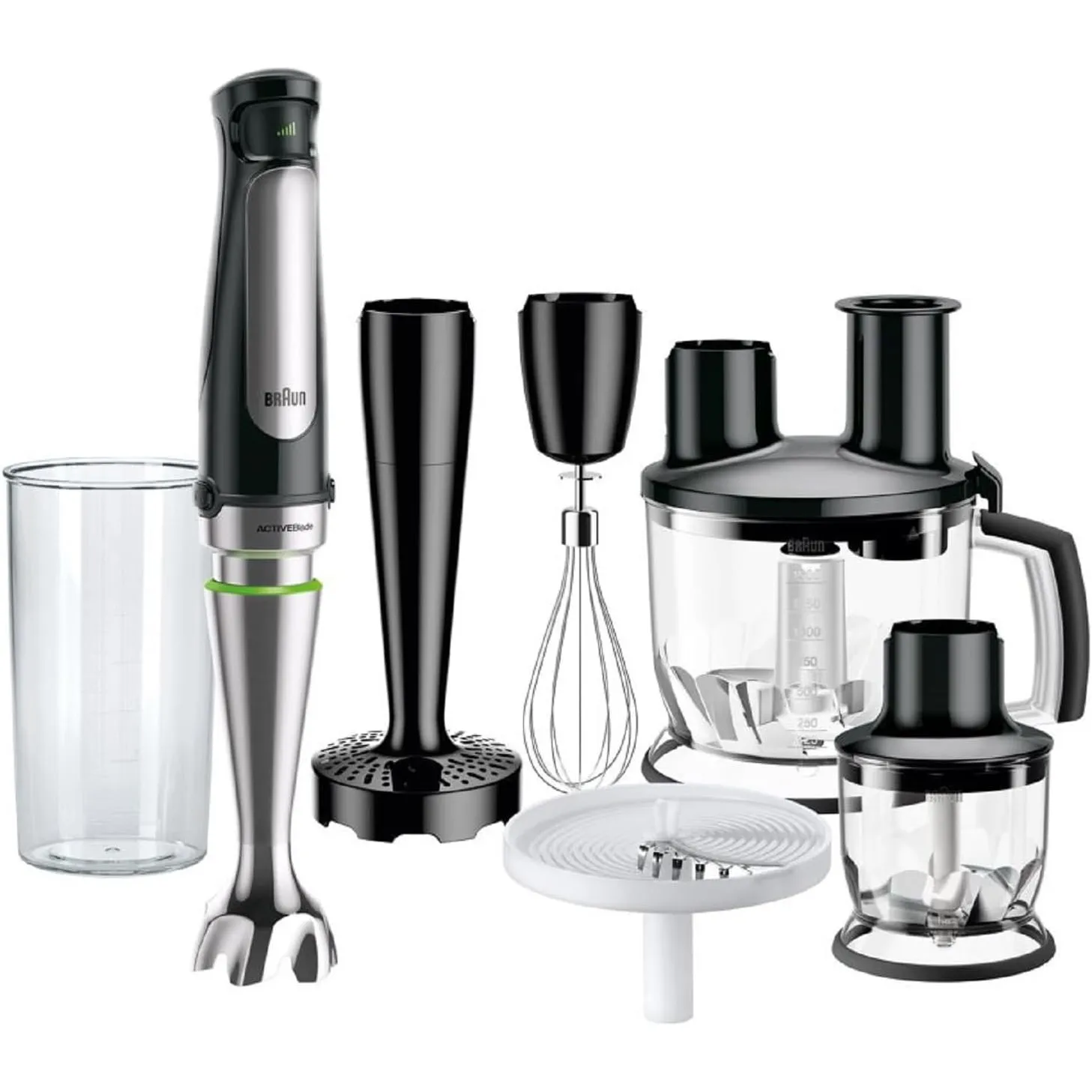 Braun MultiQuick 7 - Stabmixer mit SplashControl-Technologie, ActiveBlade System, Präzise Geschwindigkeitsregelung, 1,5…