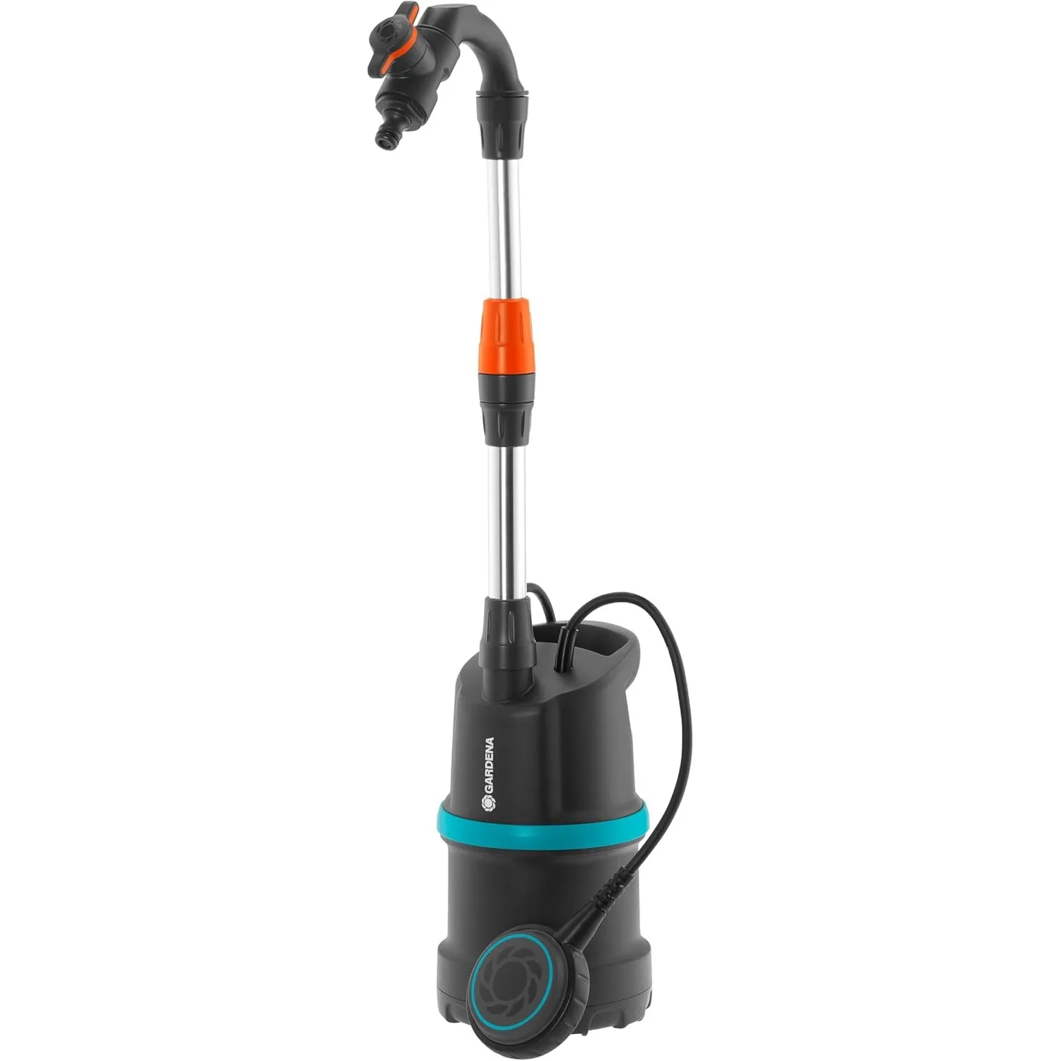 Gardena Regenfasspumpe 4000/1 mit Kabel: Tauchdruckpumpe mit integriertem Filter, Fördermenge 4000 l/h, Regulierventil …