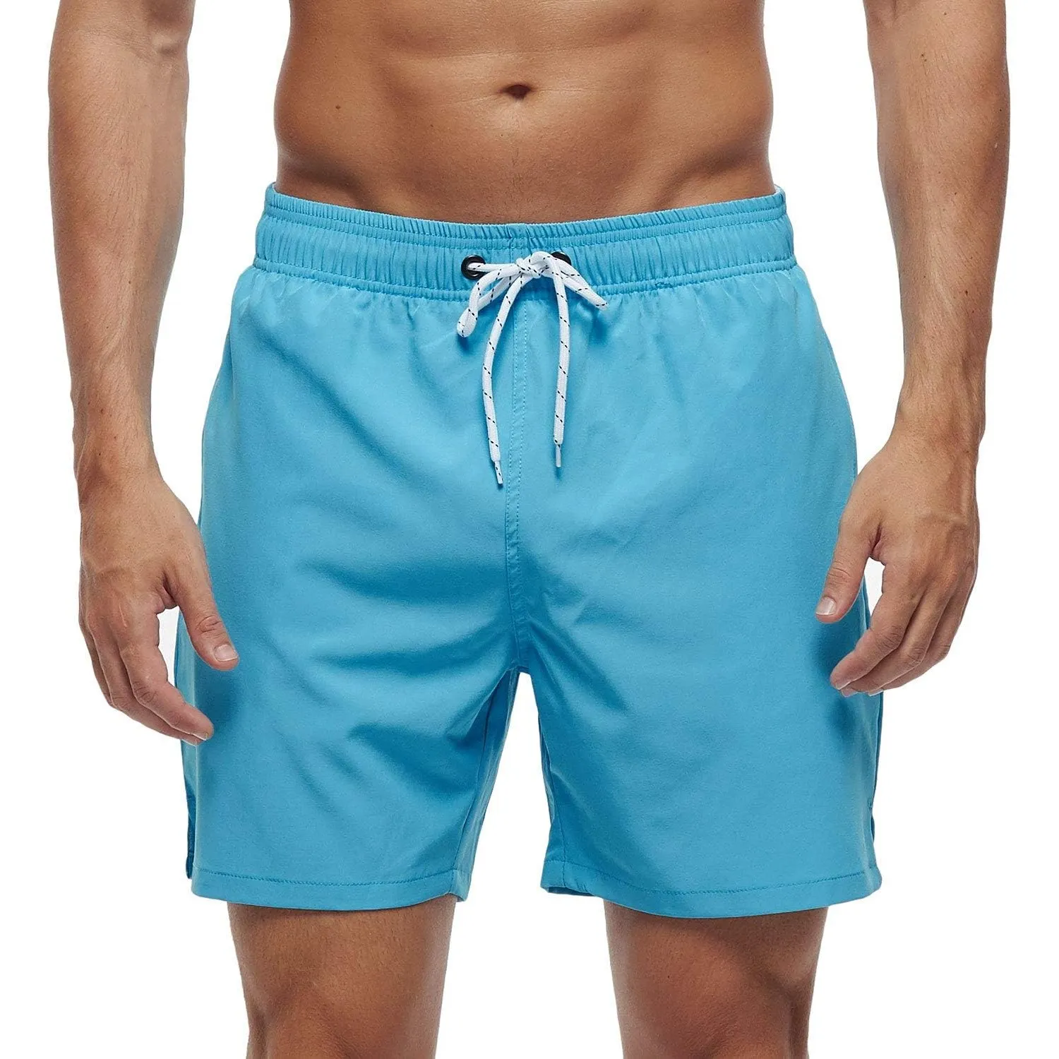 Arcweg Badehose für Herren mit Reißverschlusstasche Atmungsaktiv Wasserabweisend Badeshorts Männer Trainingsshorts Elas…