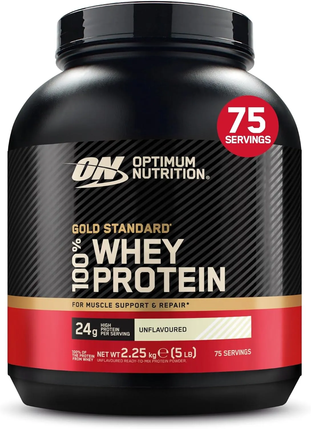 Optimum Nutrition Gold Standard 100% Molkenproteinpulver für Muskelaufbau und -regeneration mit natürlich vorkommendem …